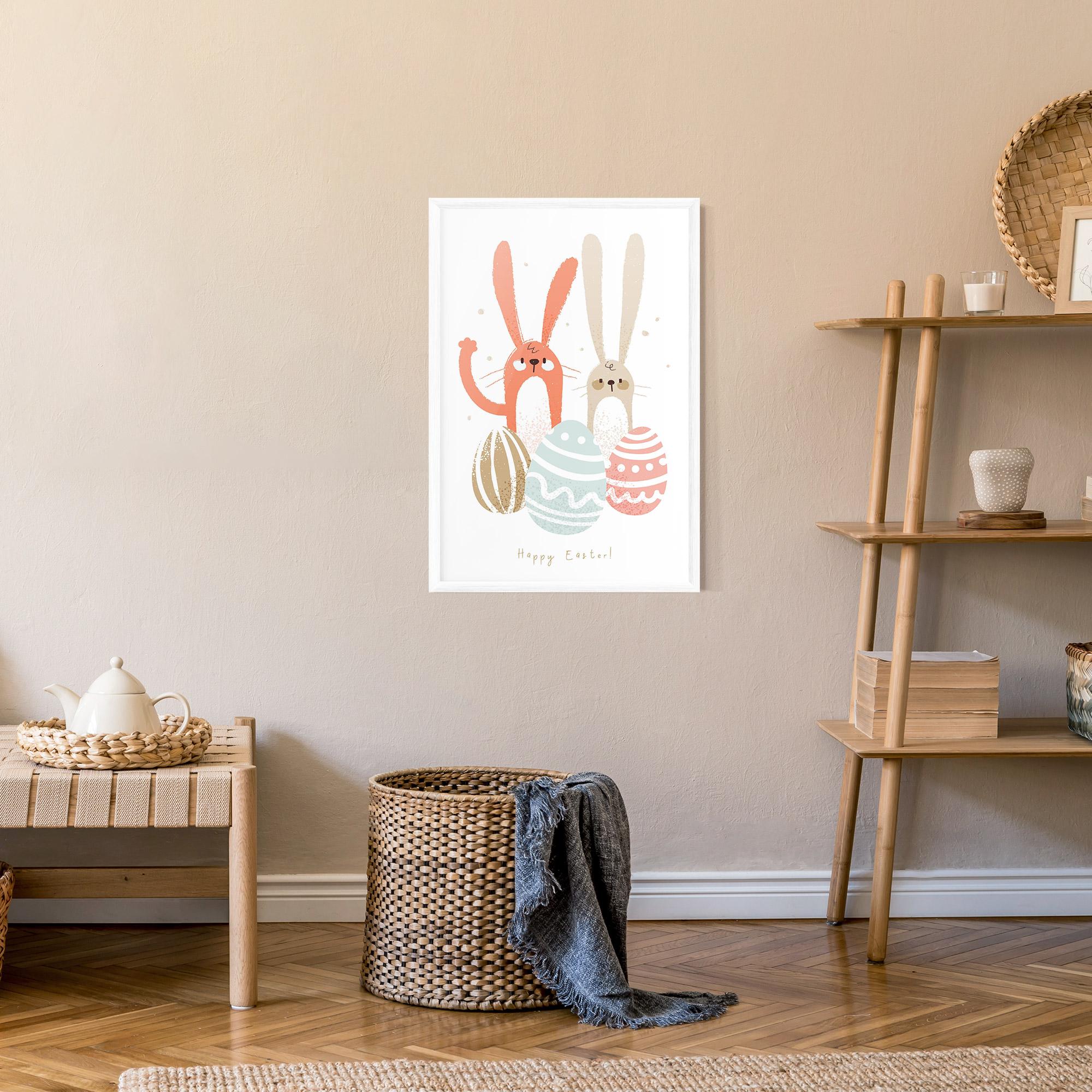 Poster Înrămat Happy Easter mockup 9