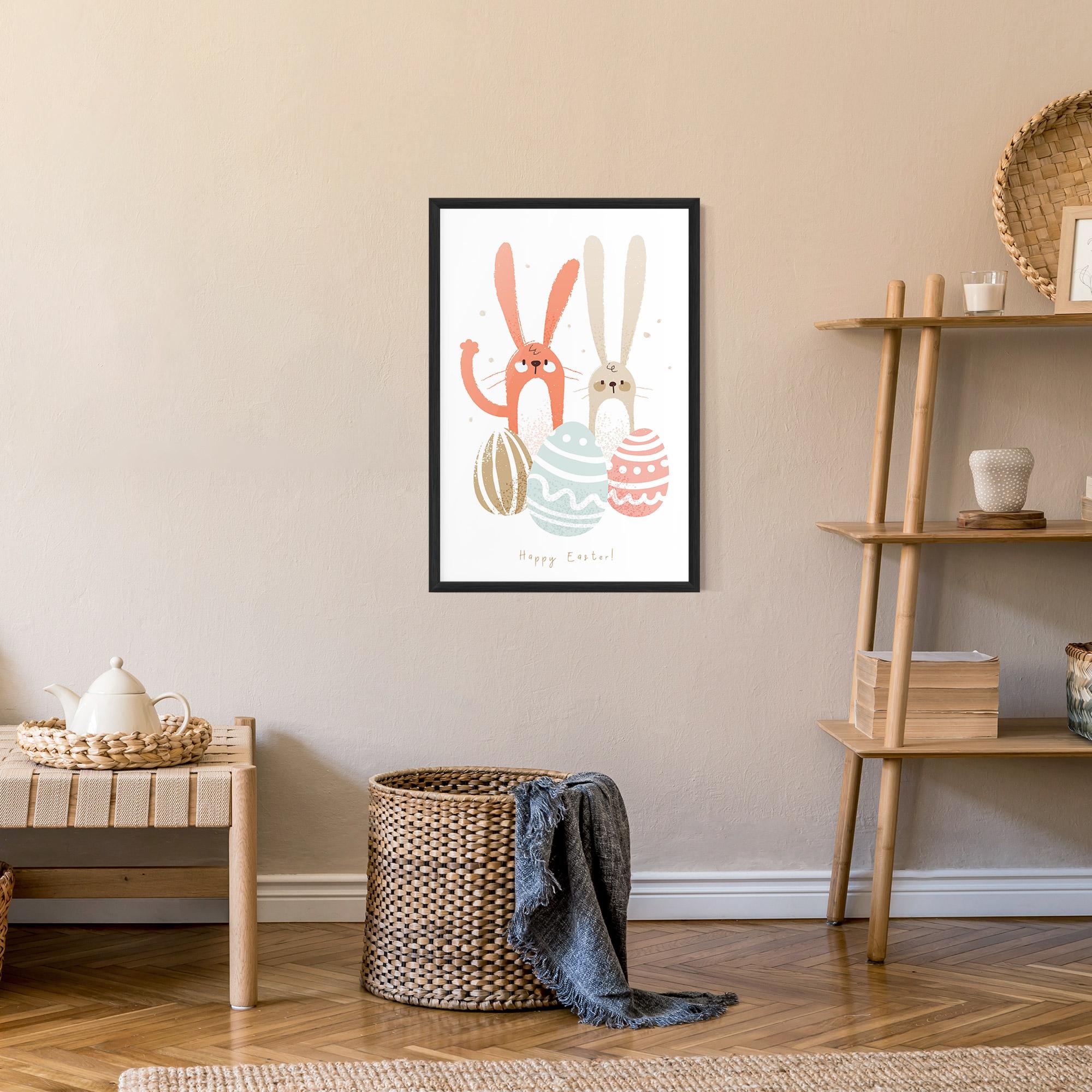 Poster Înrămat Happy Easter mockup 9