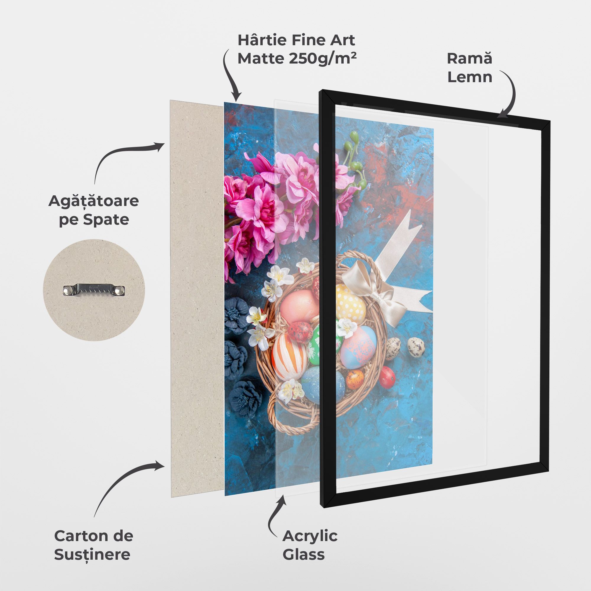 Colored Easter Eggs mockup 1