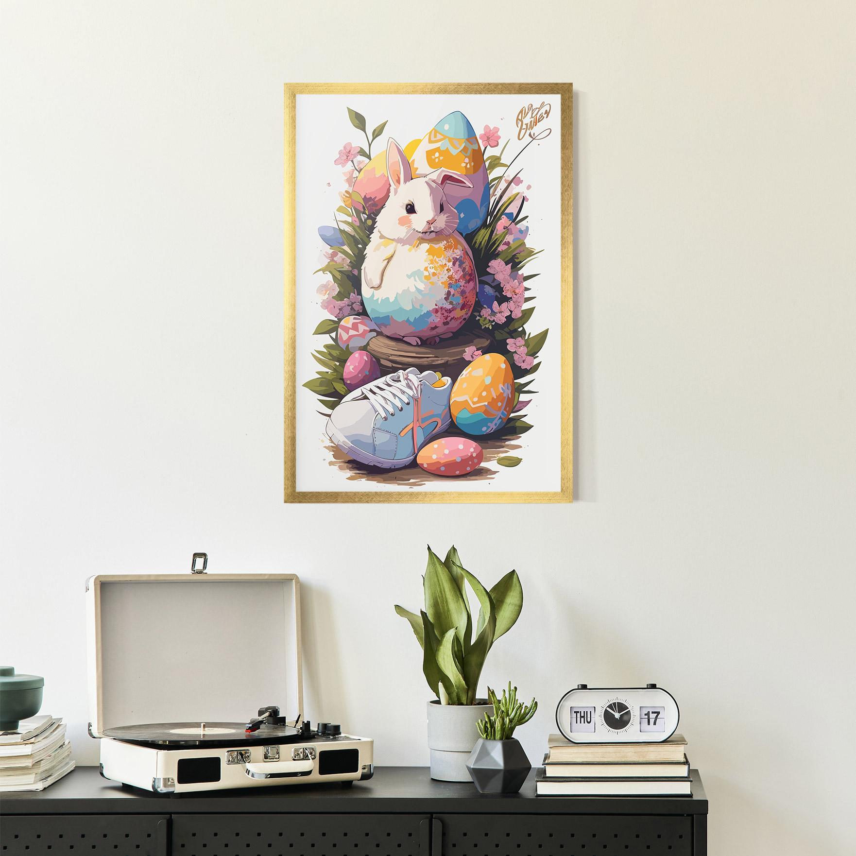 Poster Înrămat Fatt Cute Bunny mockup 2