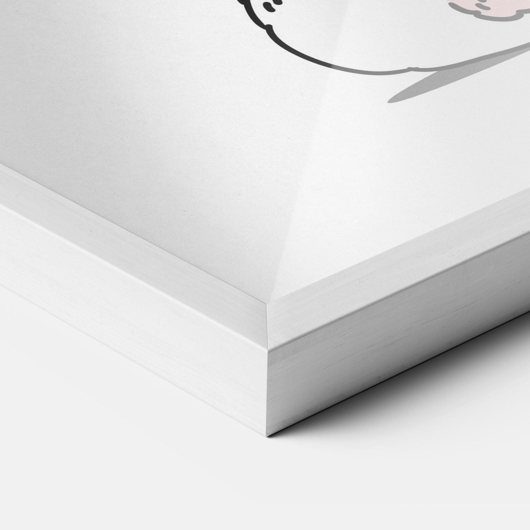 Poster Înrămat Cute Spring Bunny mockup 3