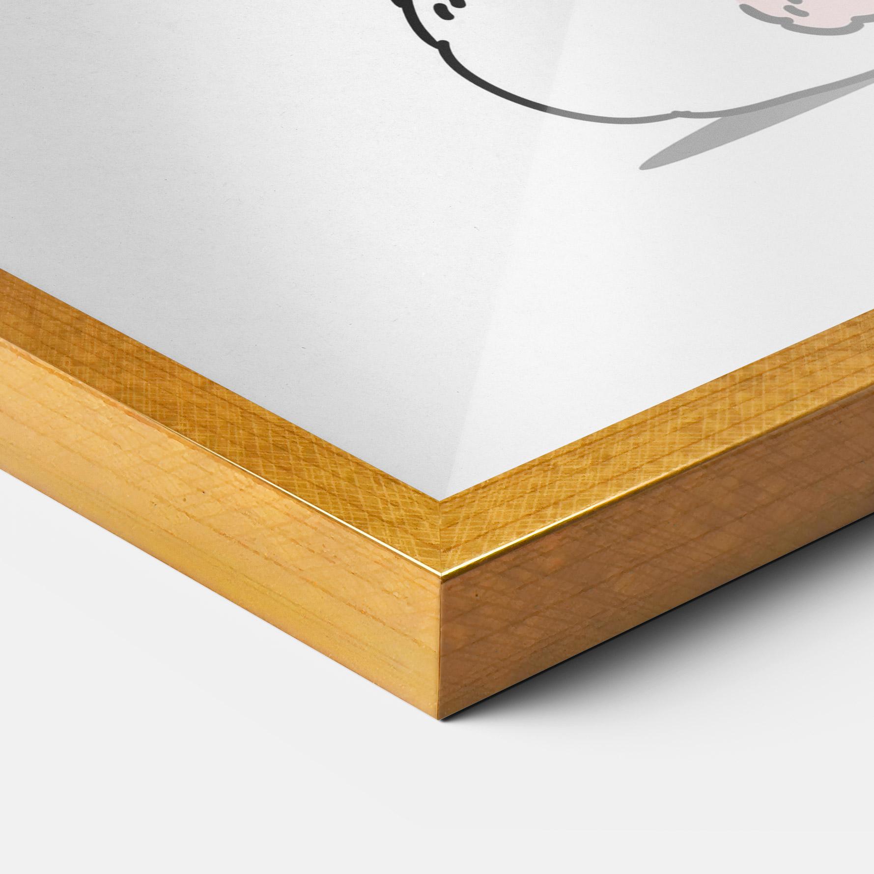 Poster Înrămat Cute Spring Bunny mockup 3