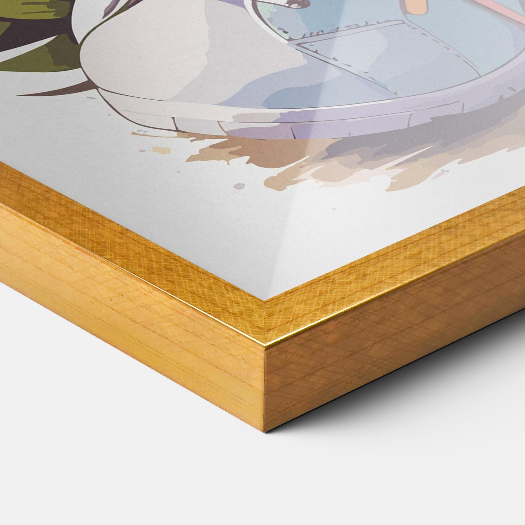 Poster Înrămat Fatt Cute Bunny mockup 3