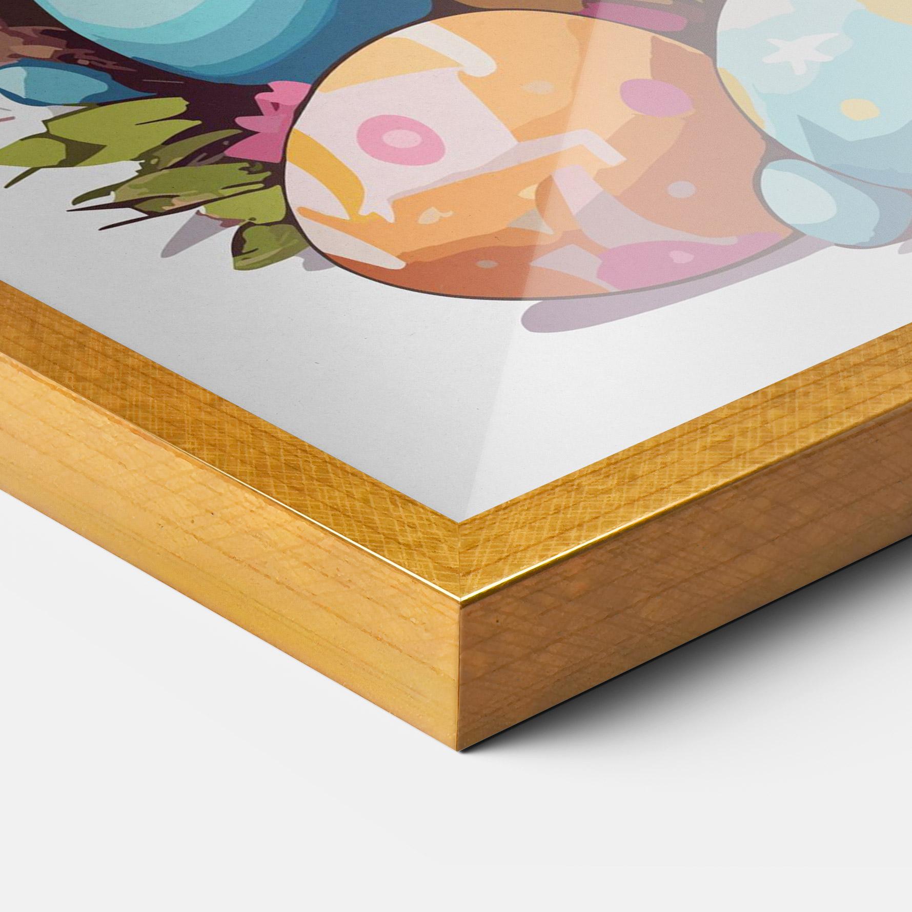 Poster Înrămat White Easter Bunny mockup 3