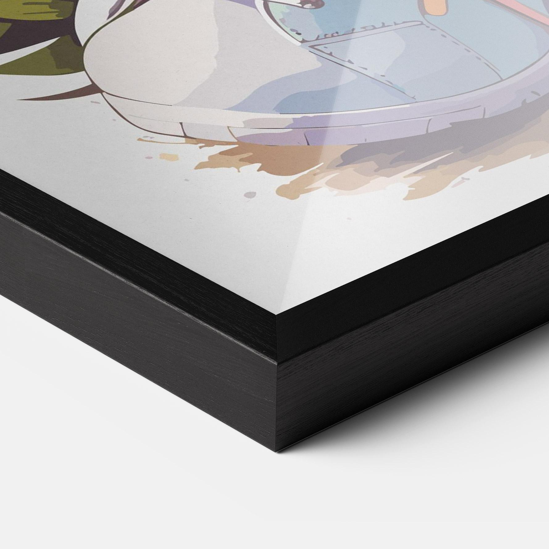 Poster Înrămat Fatt Cute Bunny mockup 3