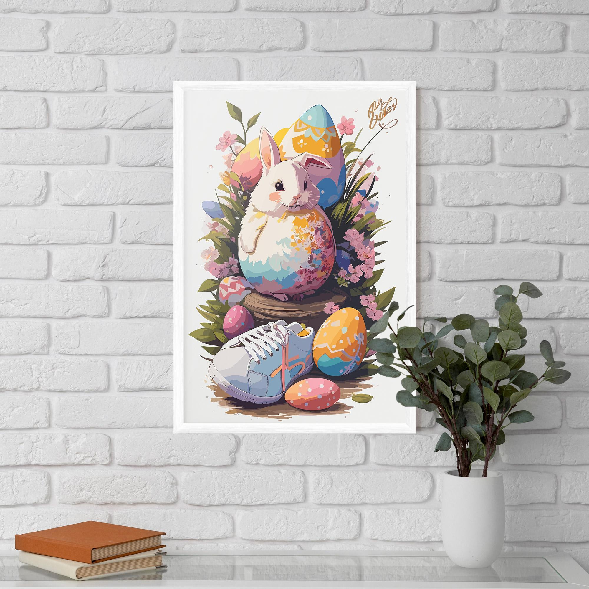 Poster Înrămat Fatt Cute Bunny mockup 5