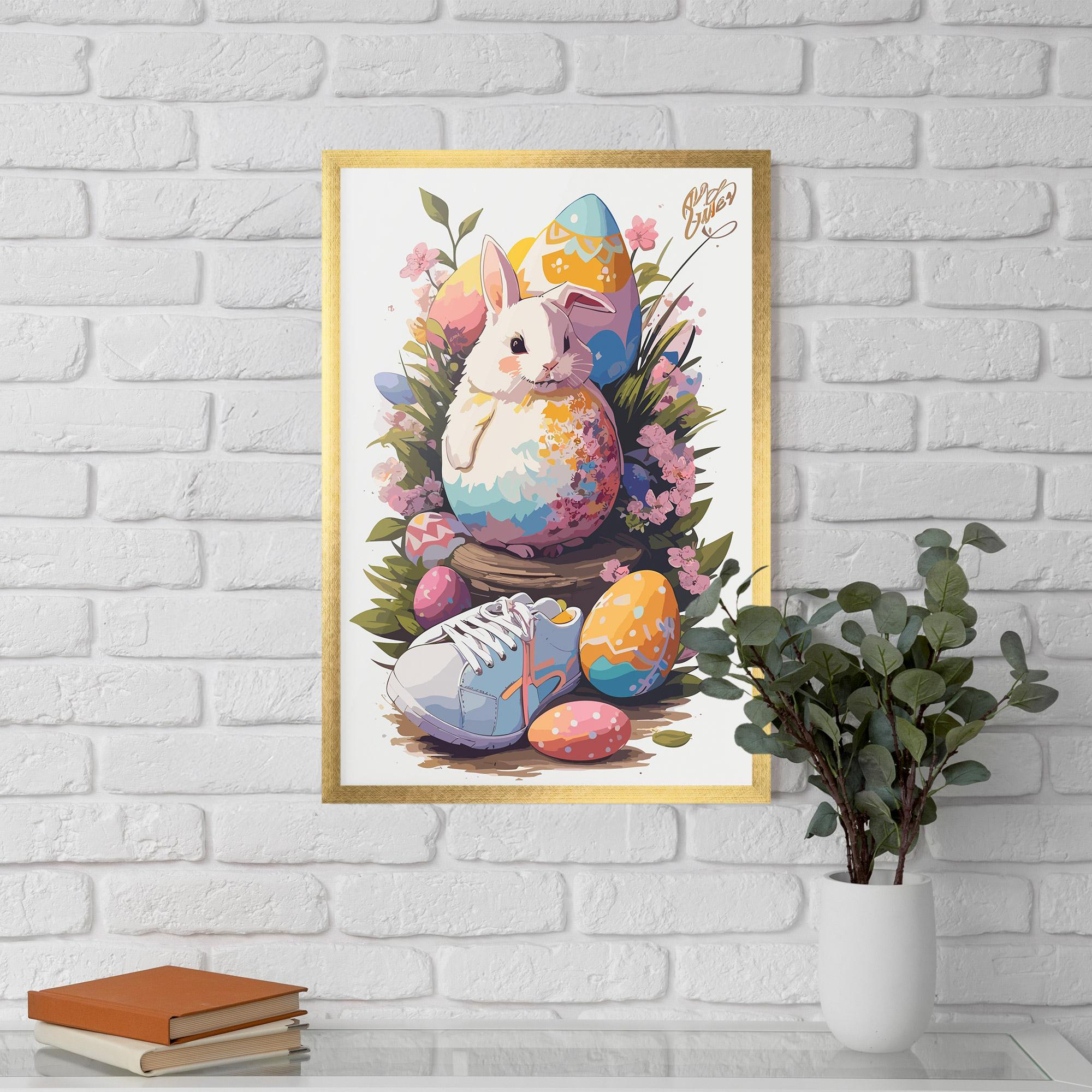 Poster Înrămat Fatt Cute Bunny mockup 5