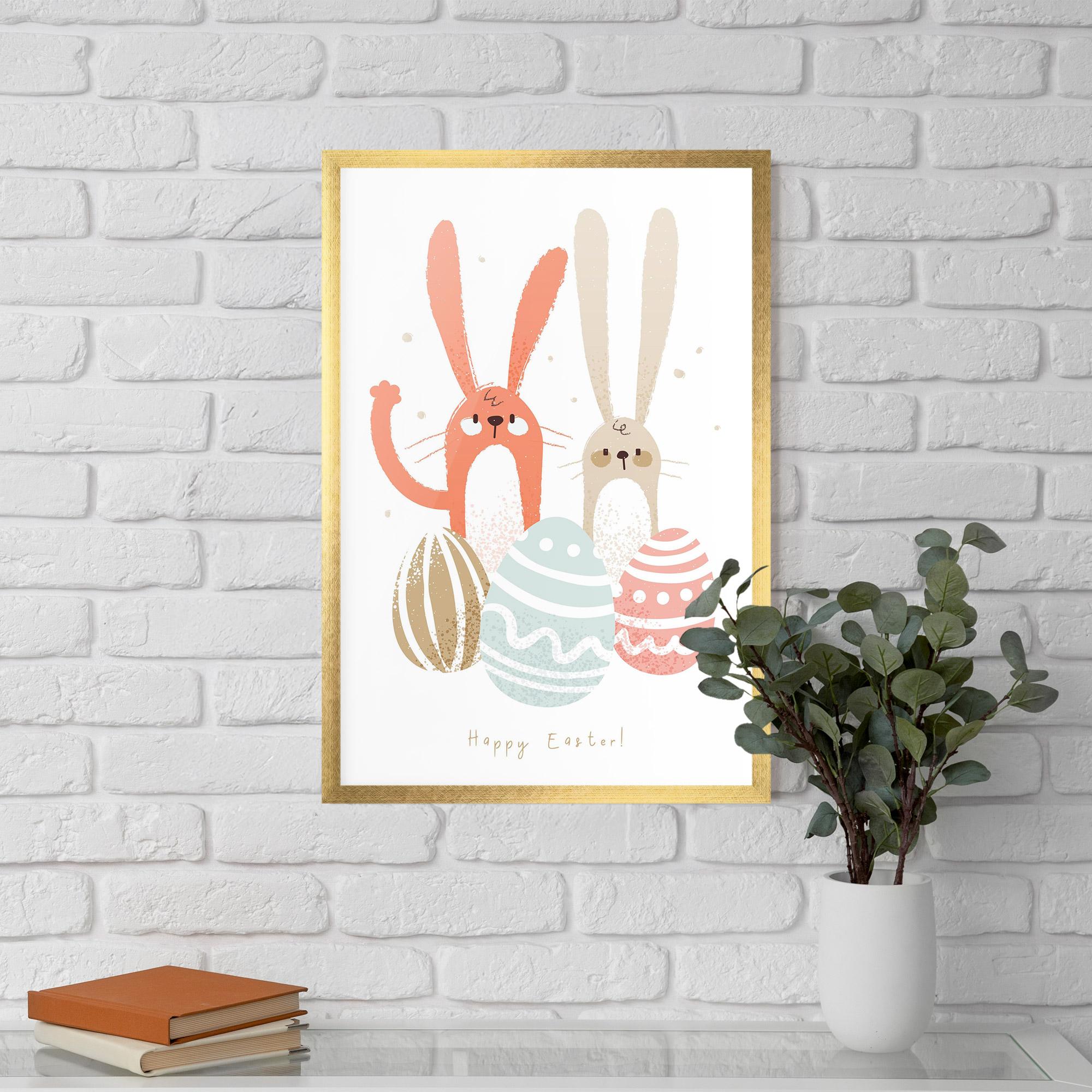 Poster Înrămat Happy Easter mockup 5
