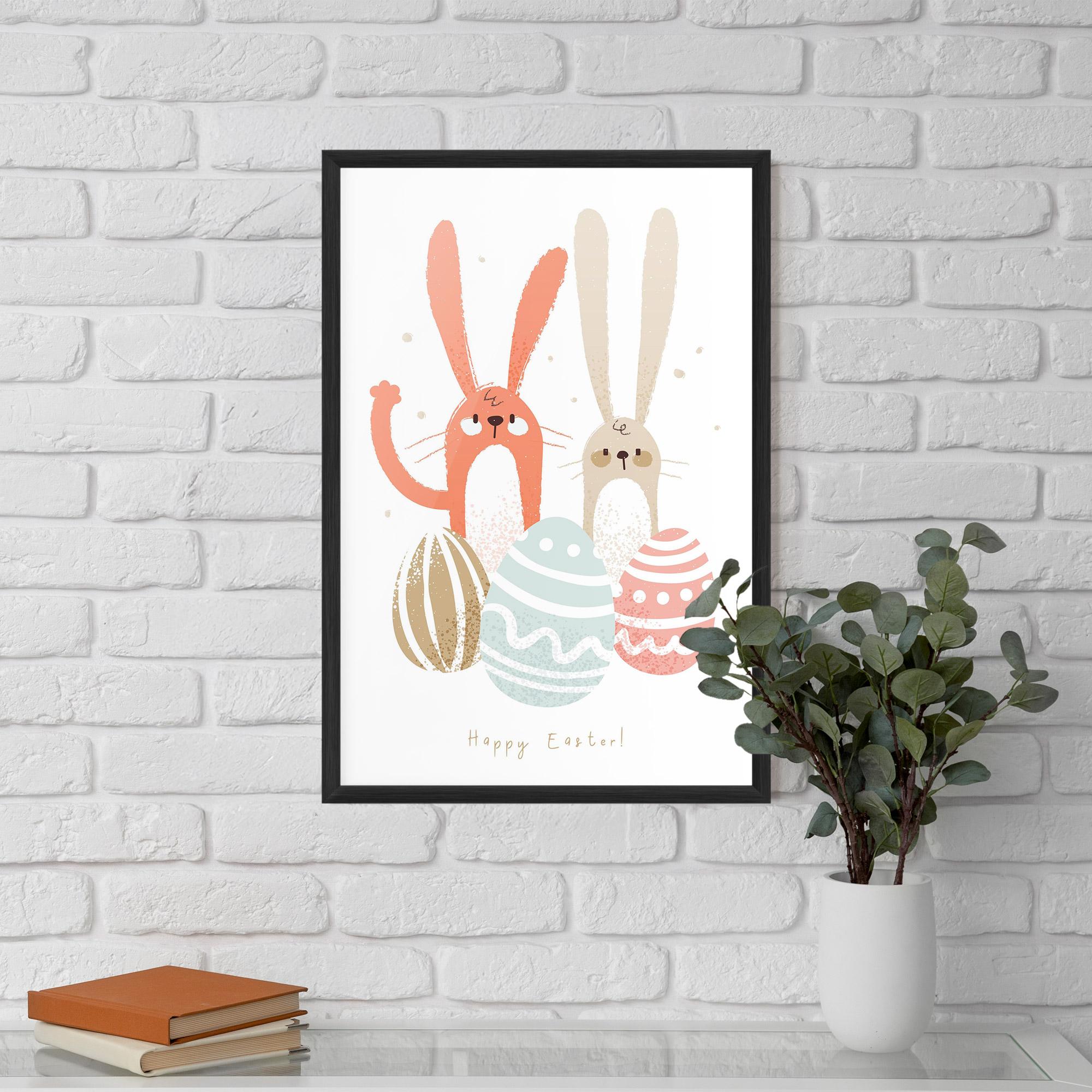 Poster Înrămat Happy Easter mockup 5