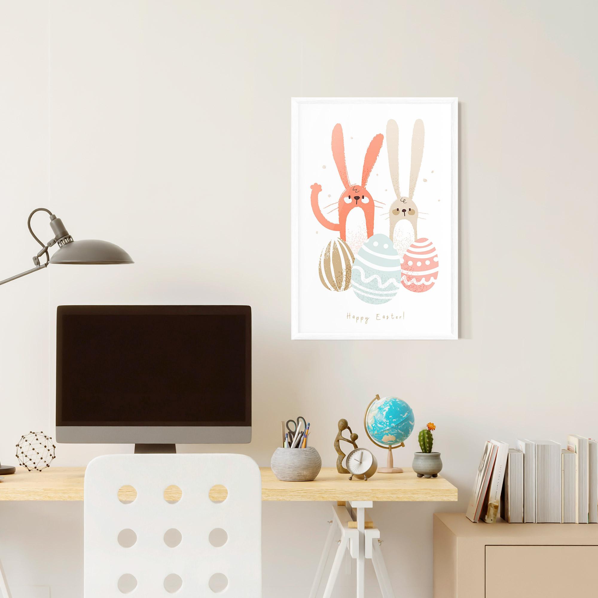 Poster Înrămat Happy Easter mockup 6