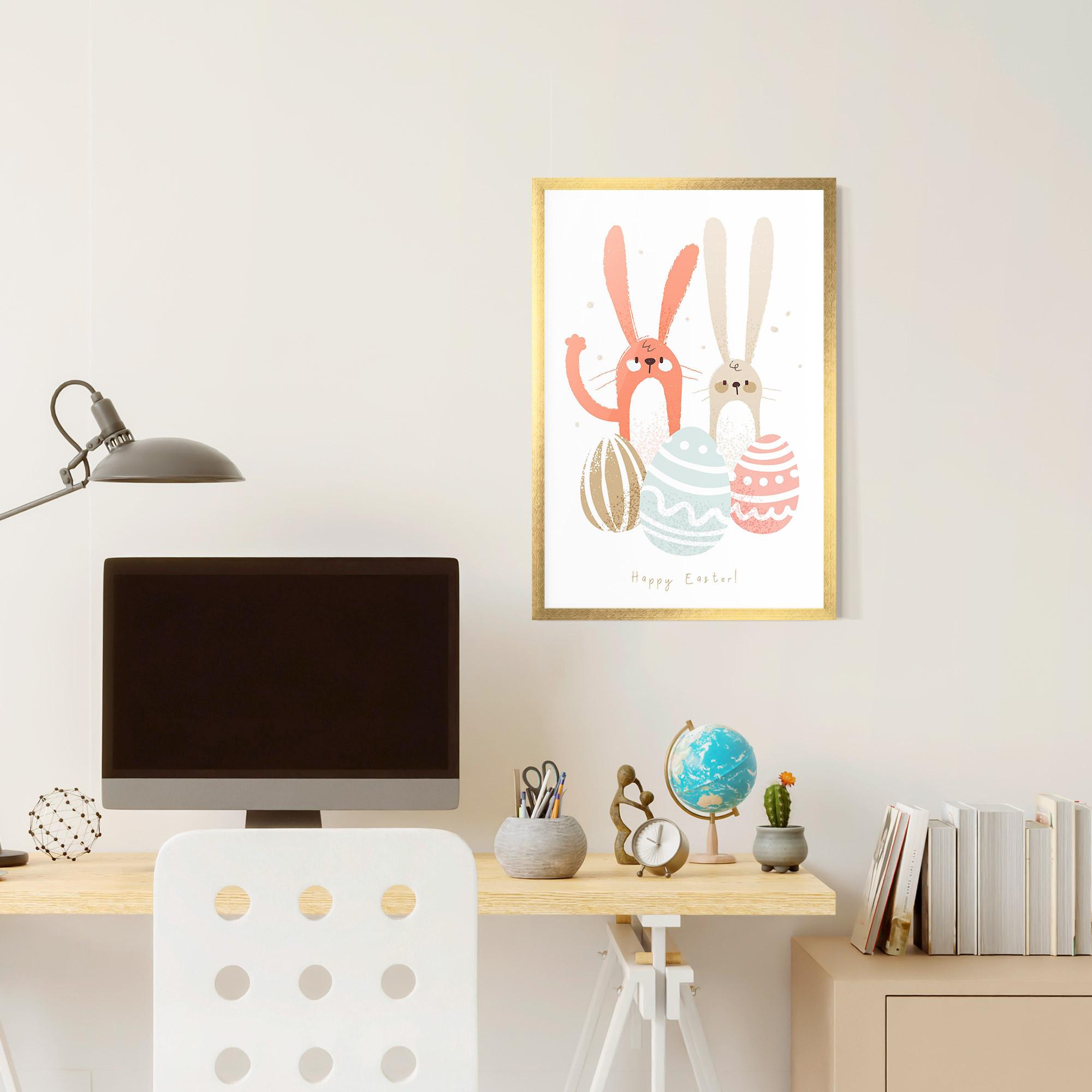 Poster Înrămat Happy Easter mockup 6