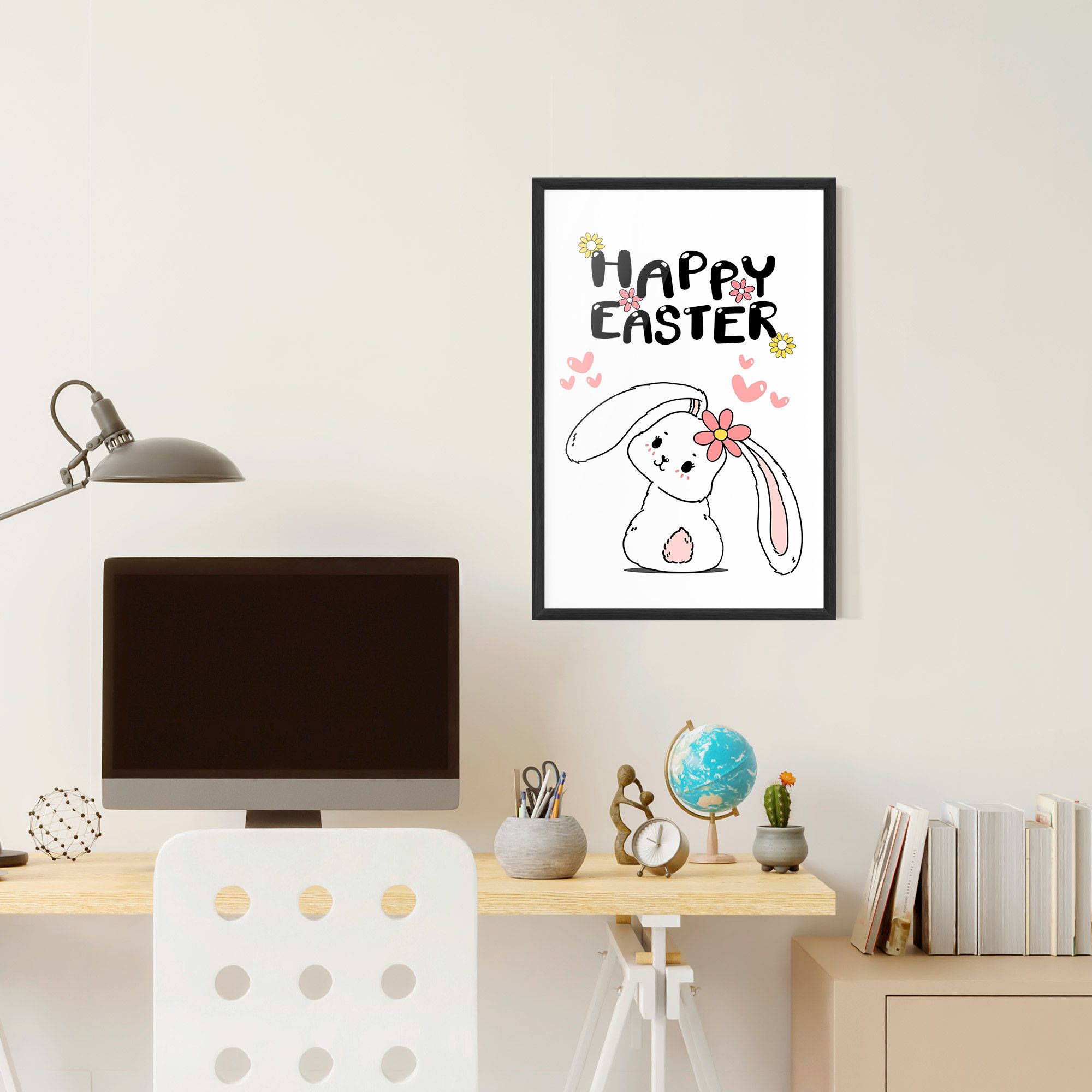 Cute Spring Bunny mockup 6