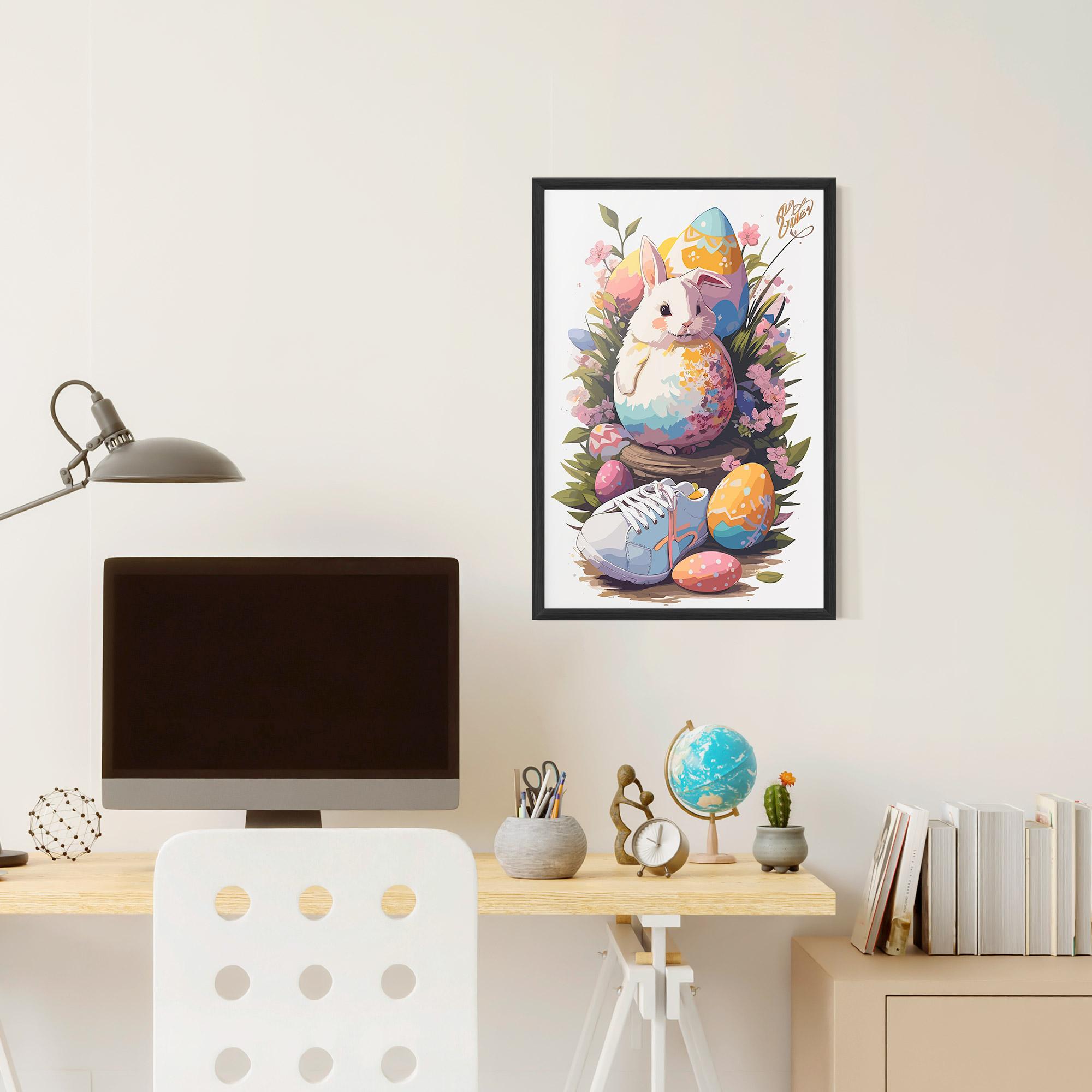 Poster Înrămat Fatt Cute Bunny mockup 6
