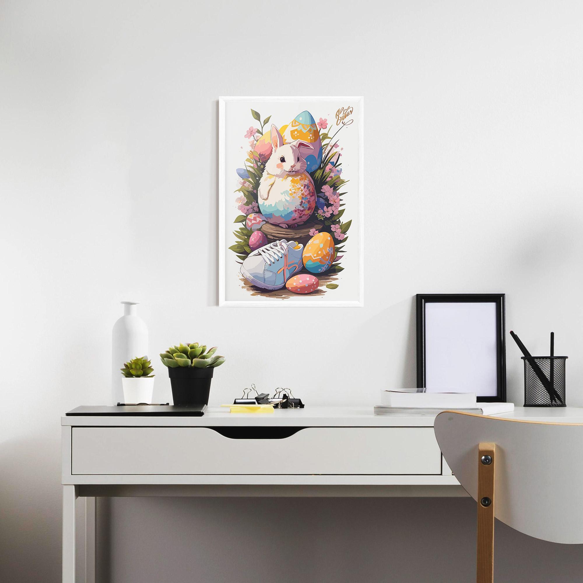 Poster Înrămat Fatt Cute Bunny mockup 7
