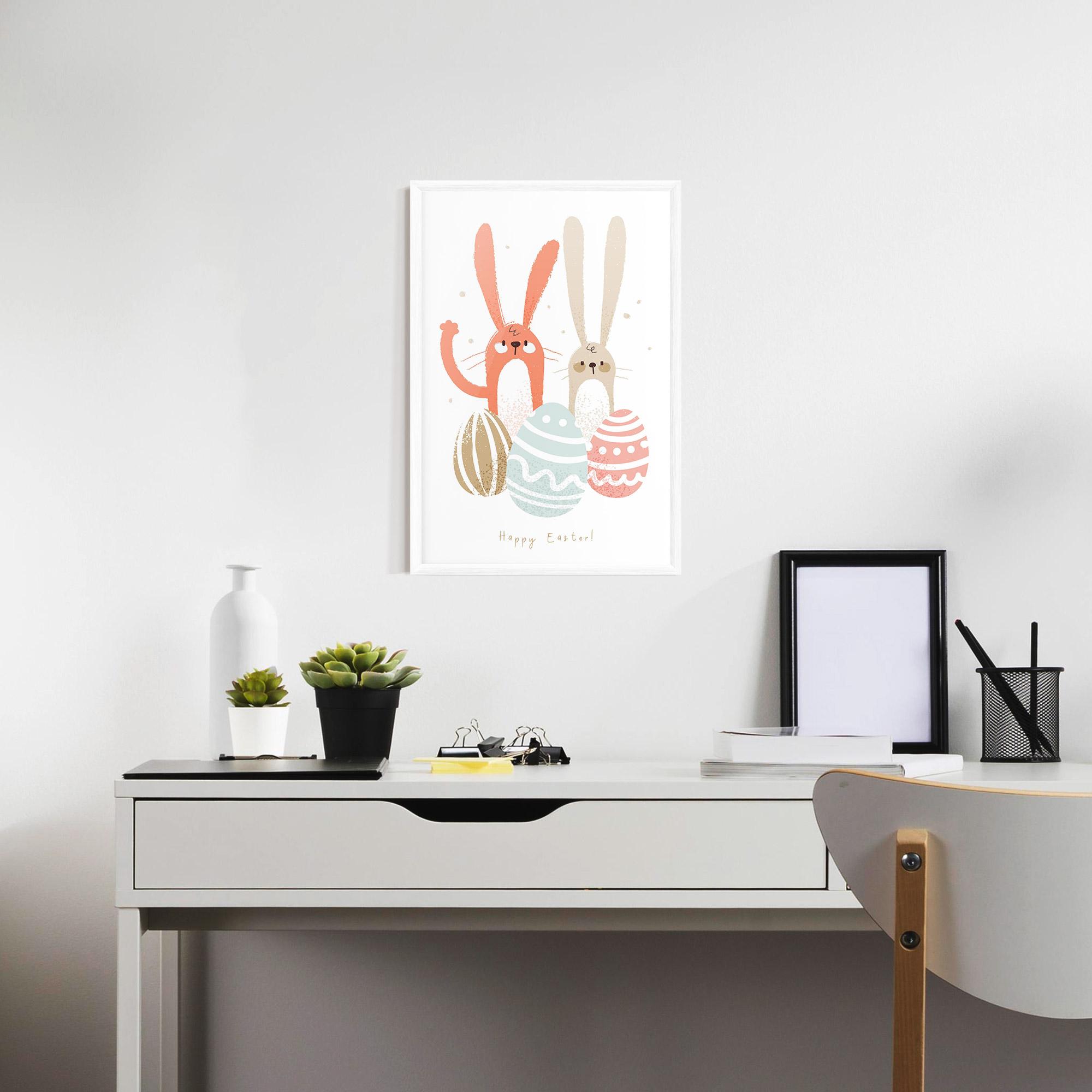 Poster Înrămat Happy Easter mockup 7