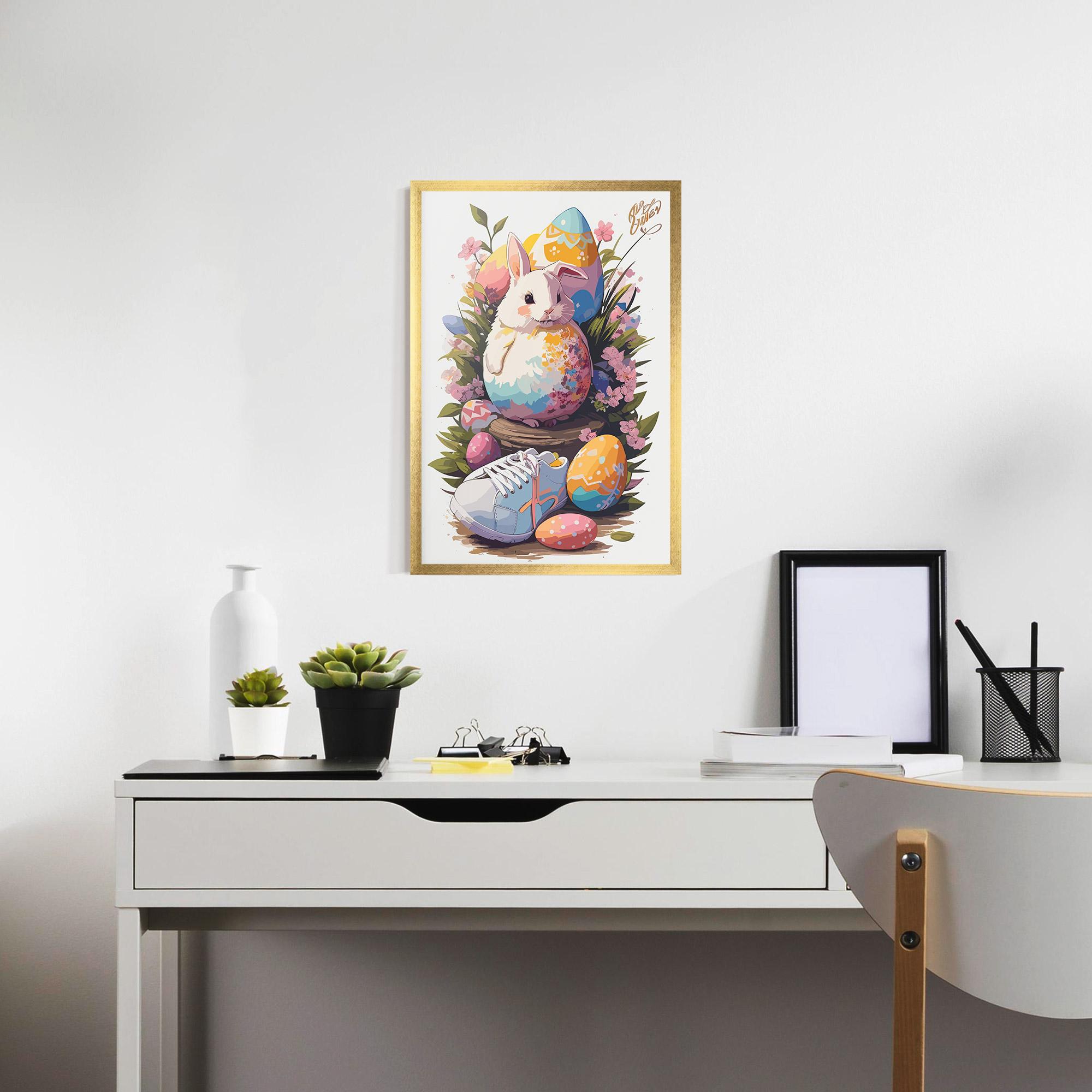 Poster Înrămat Fatt Cute Bunny mockup 7