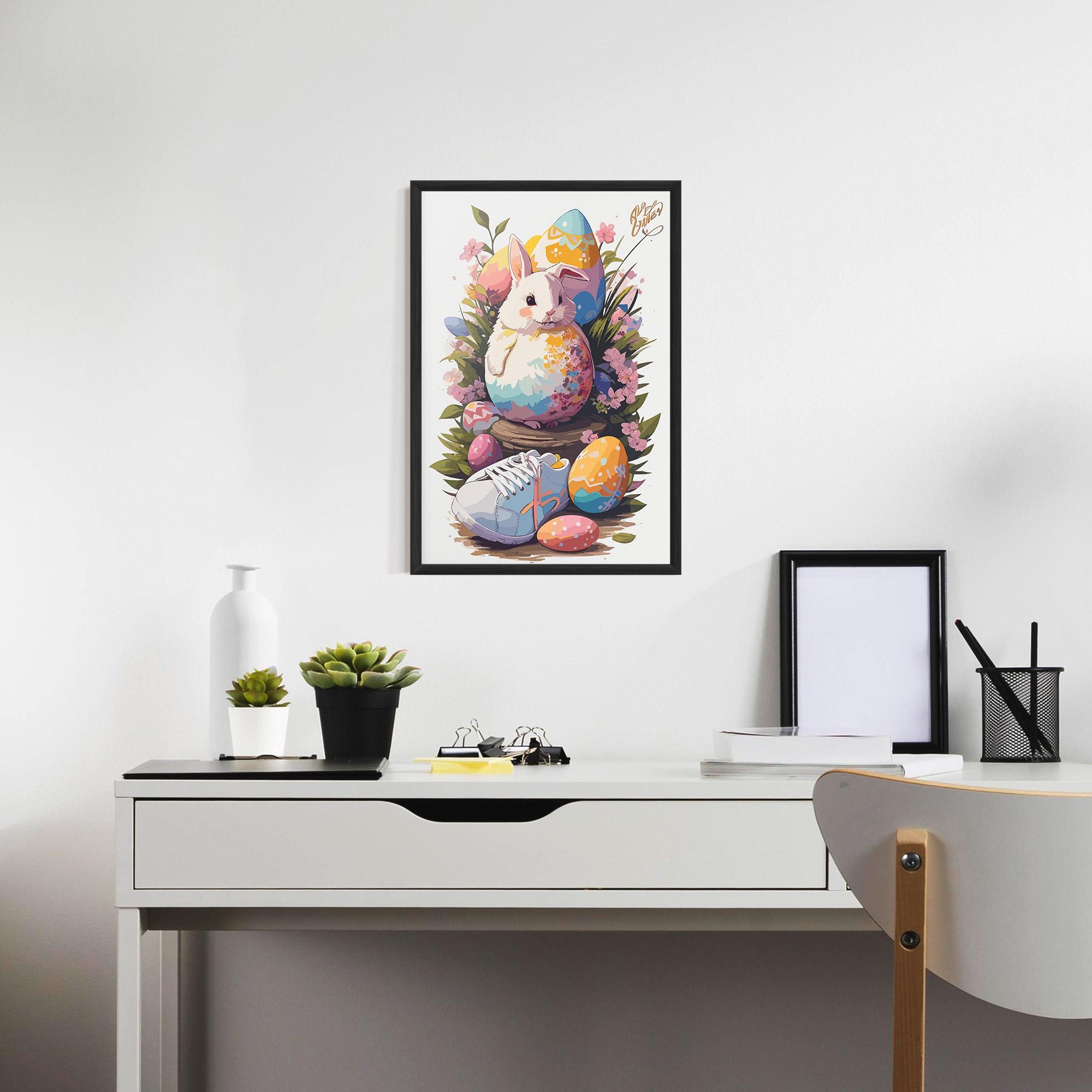 Poster Înrămat Fatt Cute Bunny mockup 7