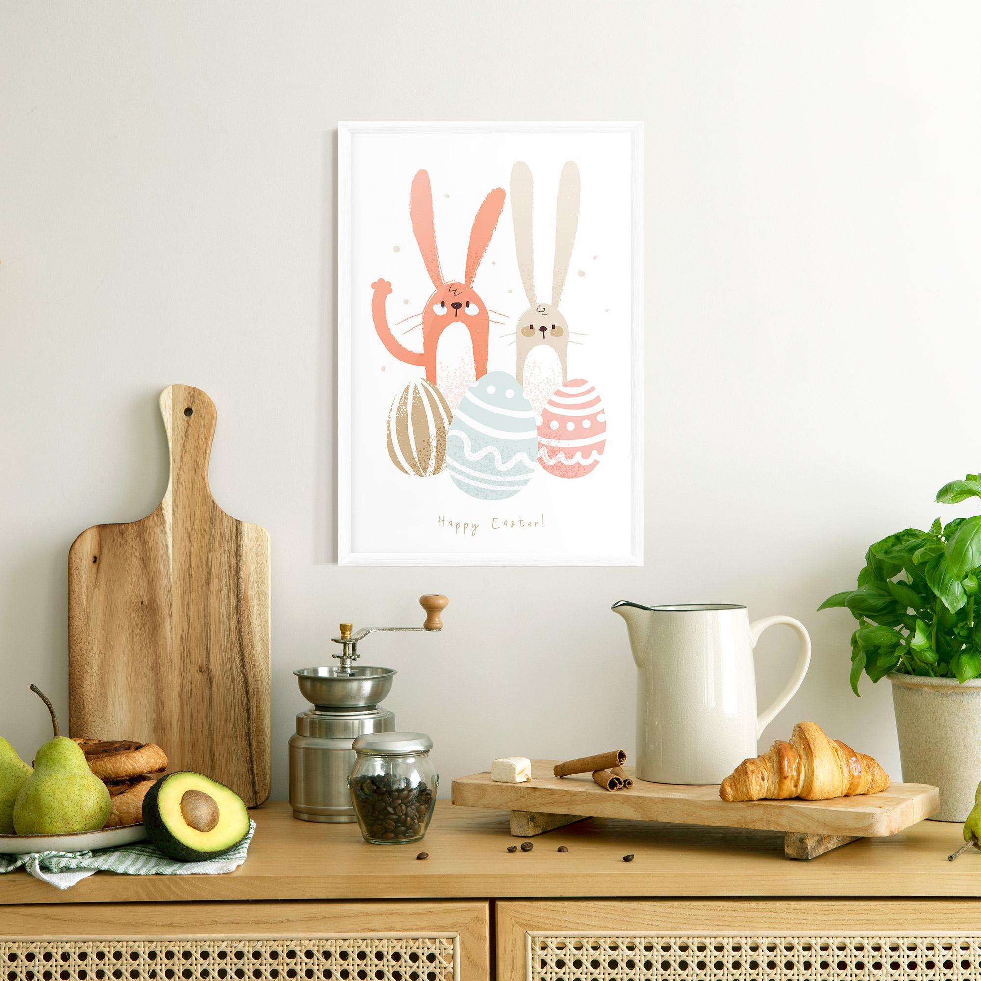 Poster Înrămat Happy Easter mockup 8