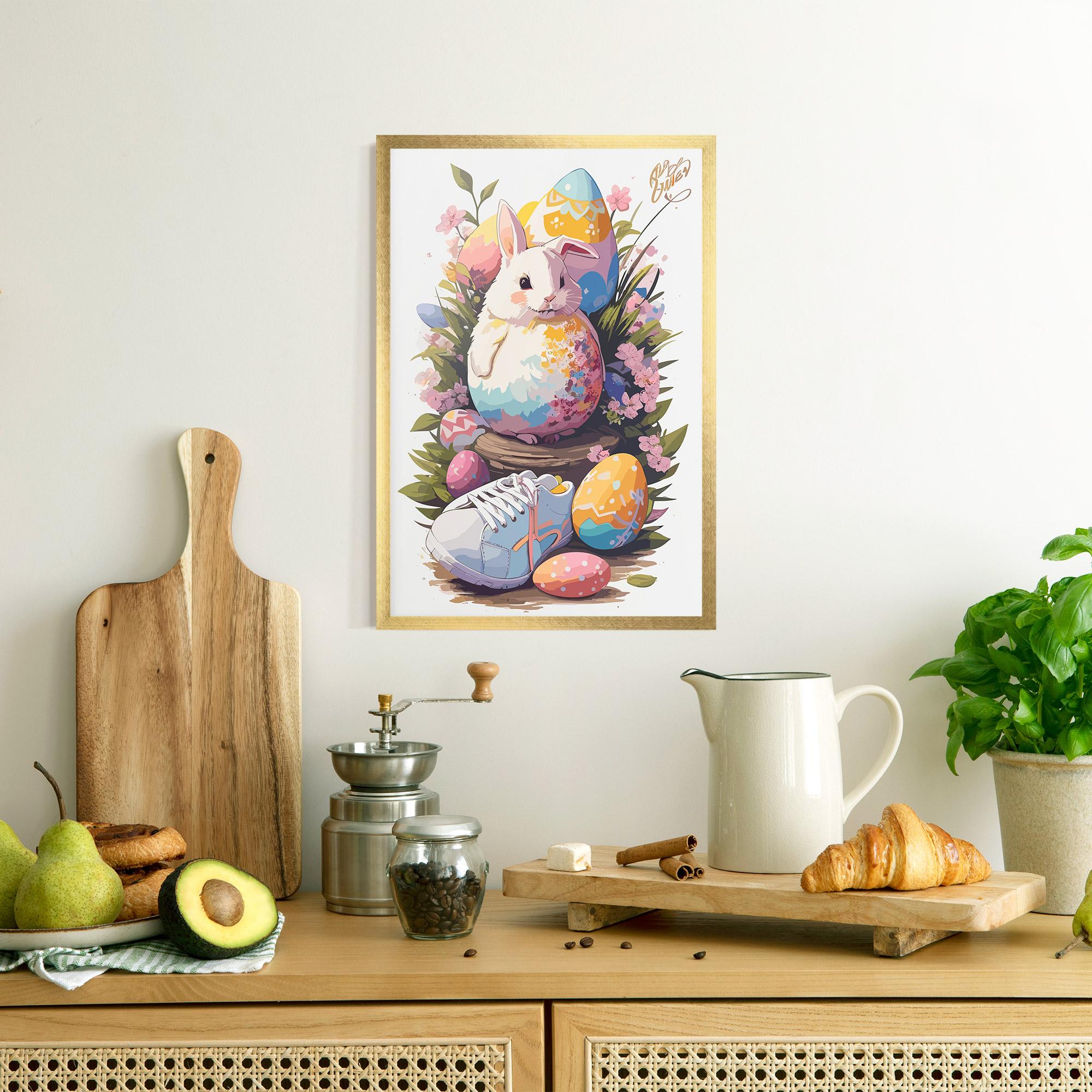 Poster Înrămat Fatt Cute Bunny mockup 8