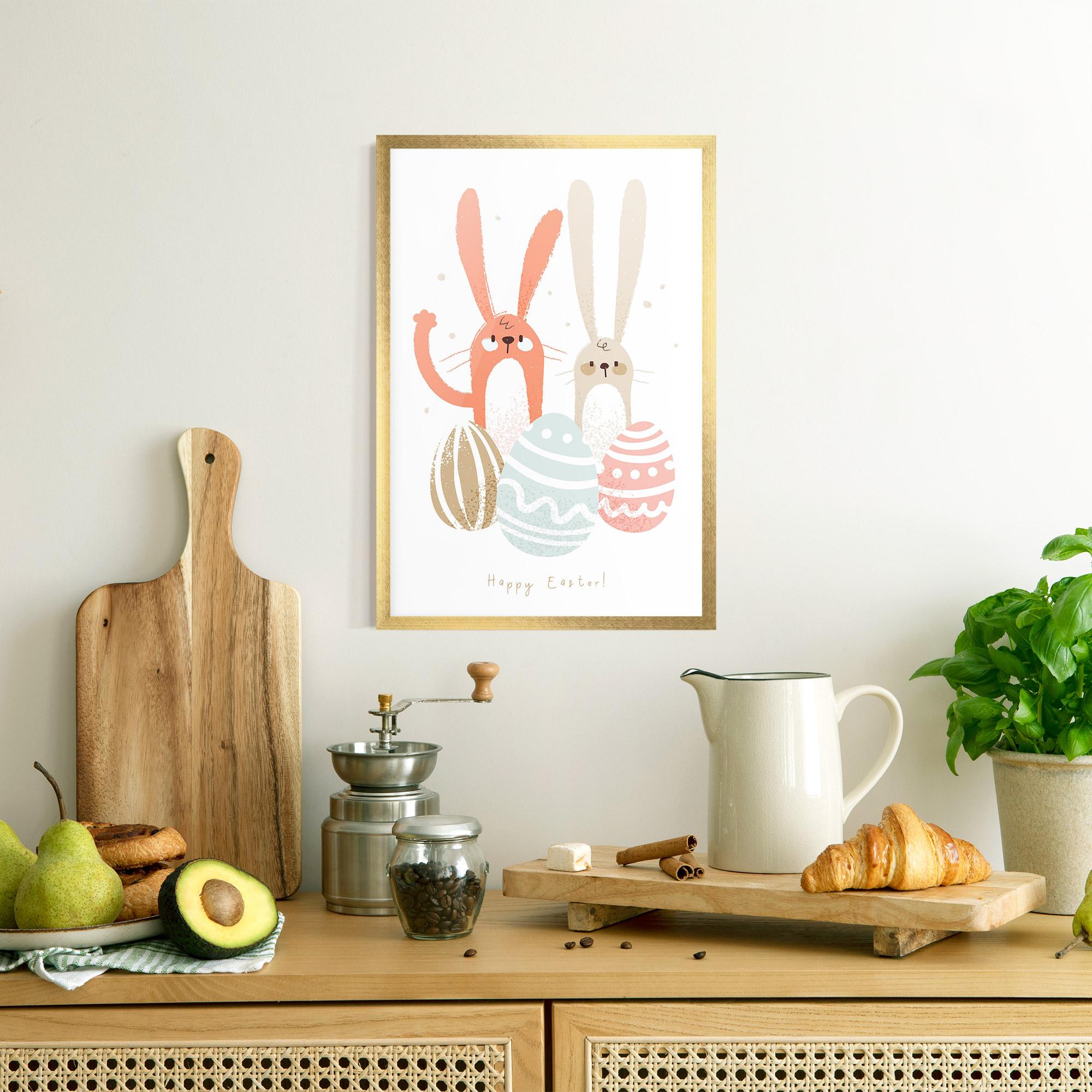 Poster Înrămat Happy Easter mockup 8