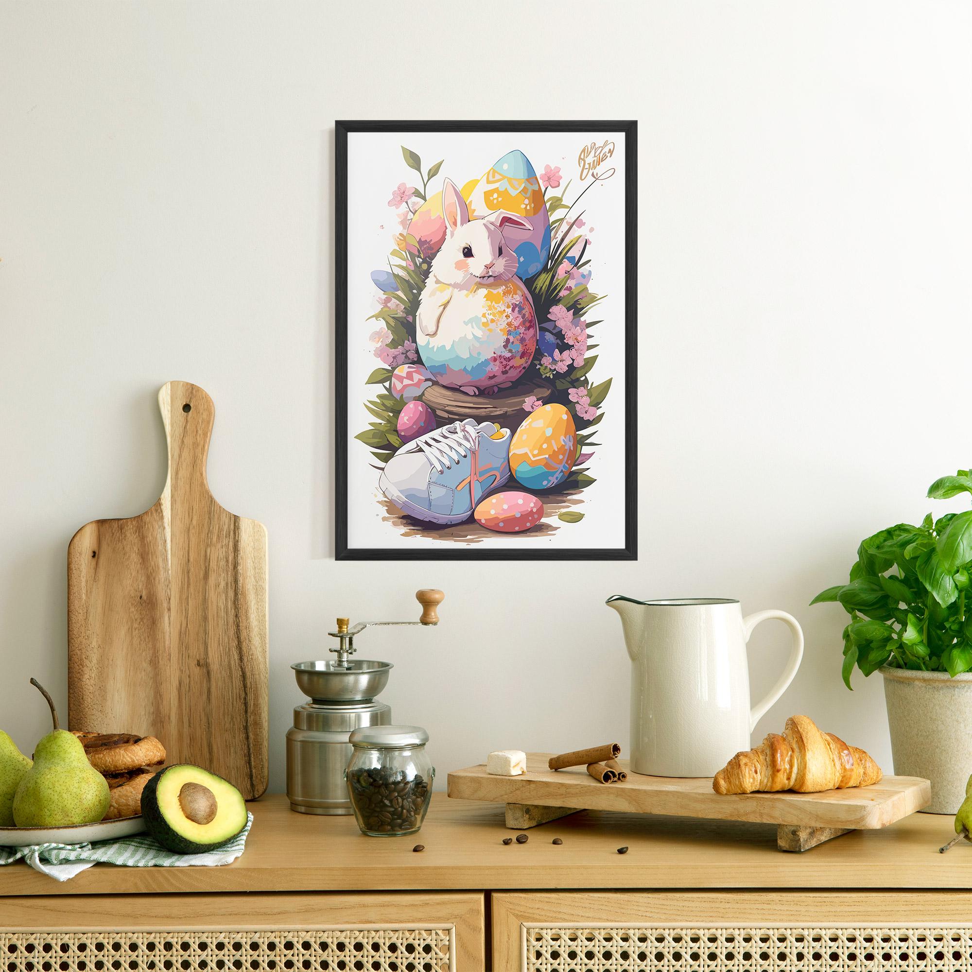 Poster Înrămat Fatt Cute Bunny mockup 8