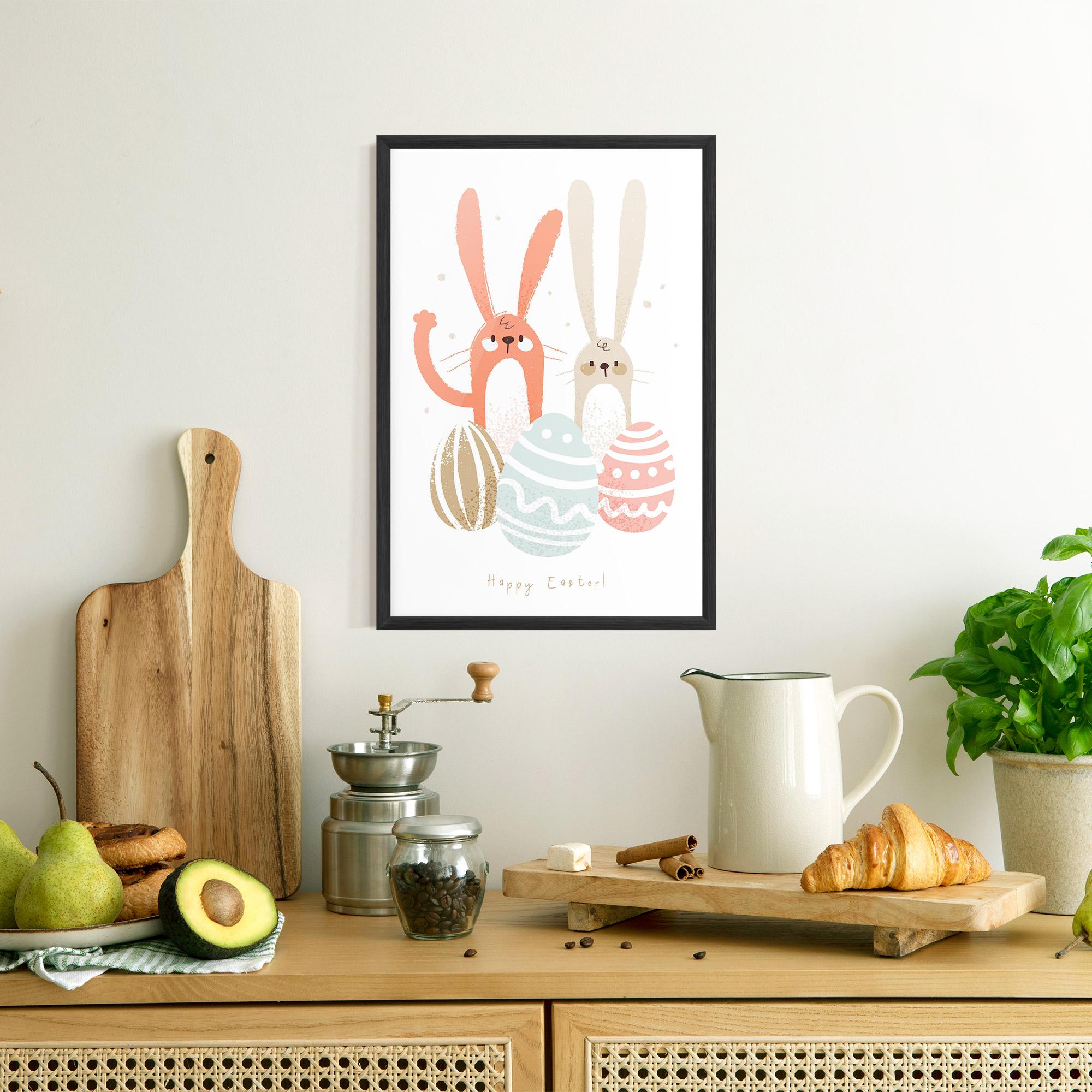 Poster Înrămat Happy Easter mockup 8