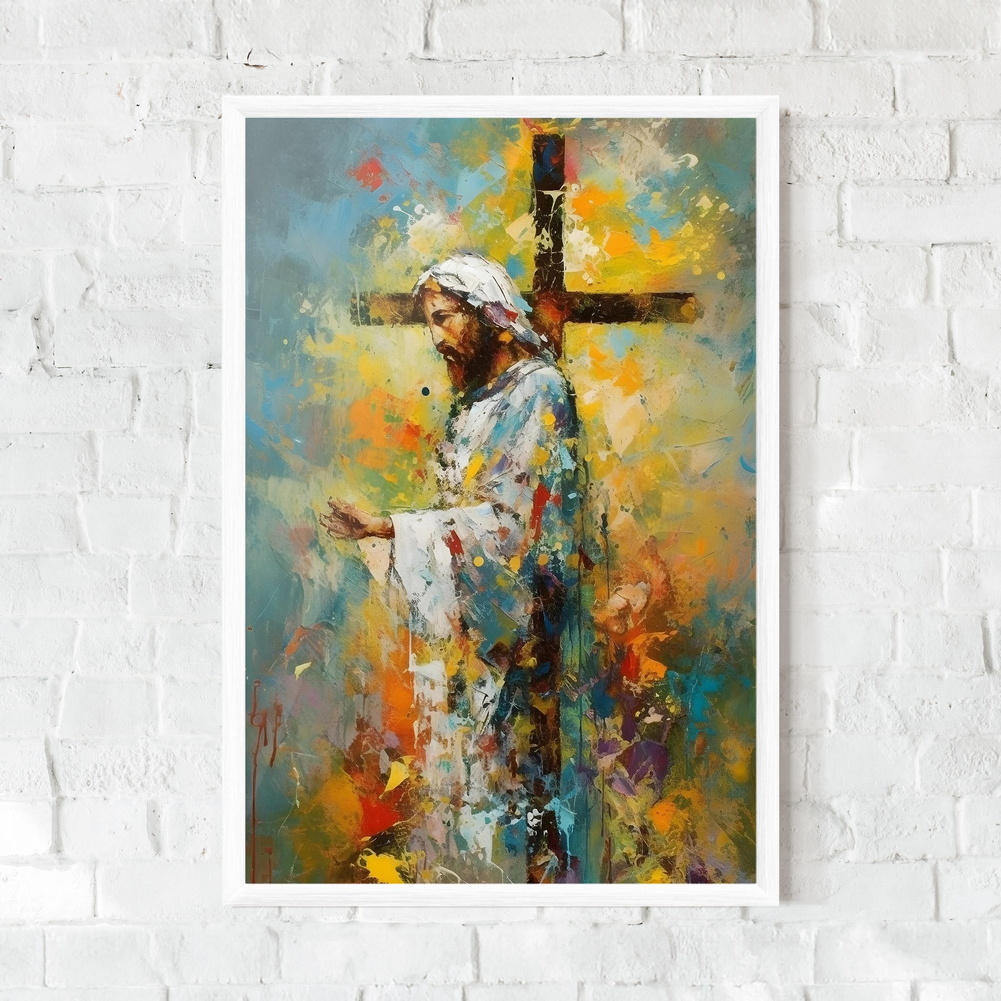 Poster Înrămat Christ Art Painting mockup 0