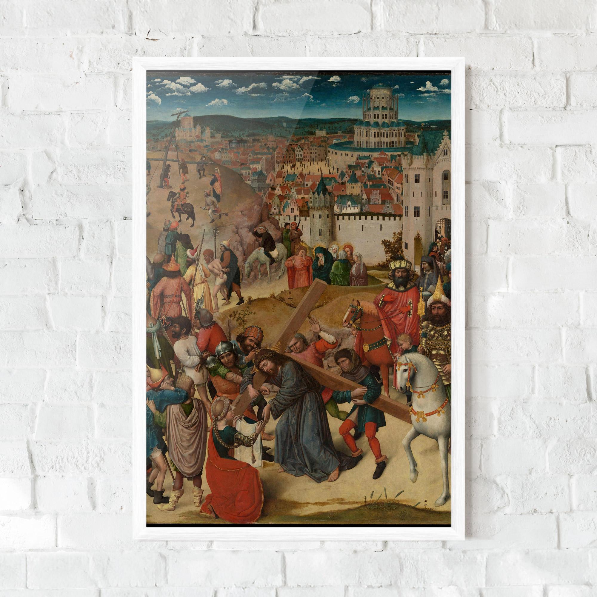 Poster Înrămat People Holding Cross mockup 0