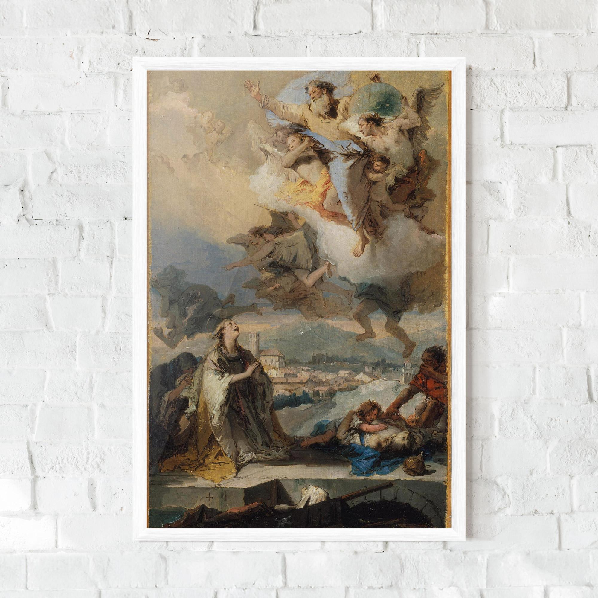 Poster Înrămat Sky Angel Art mockup 0