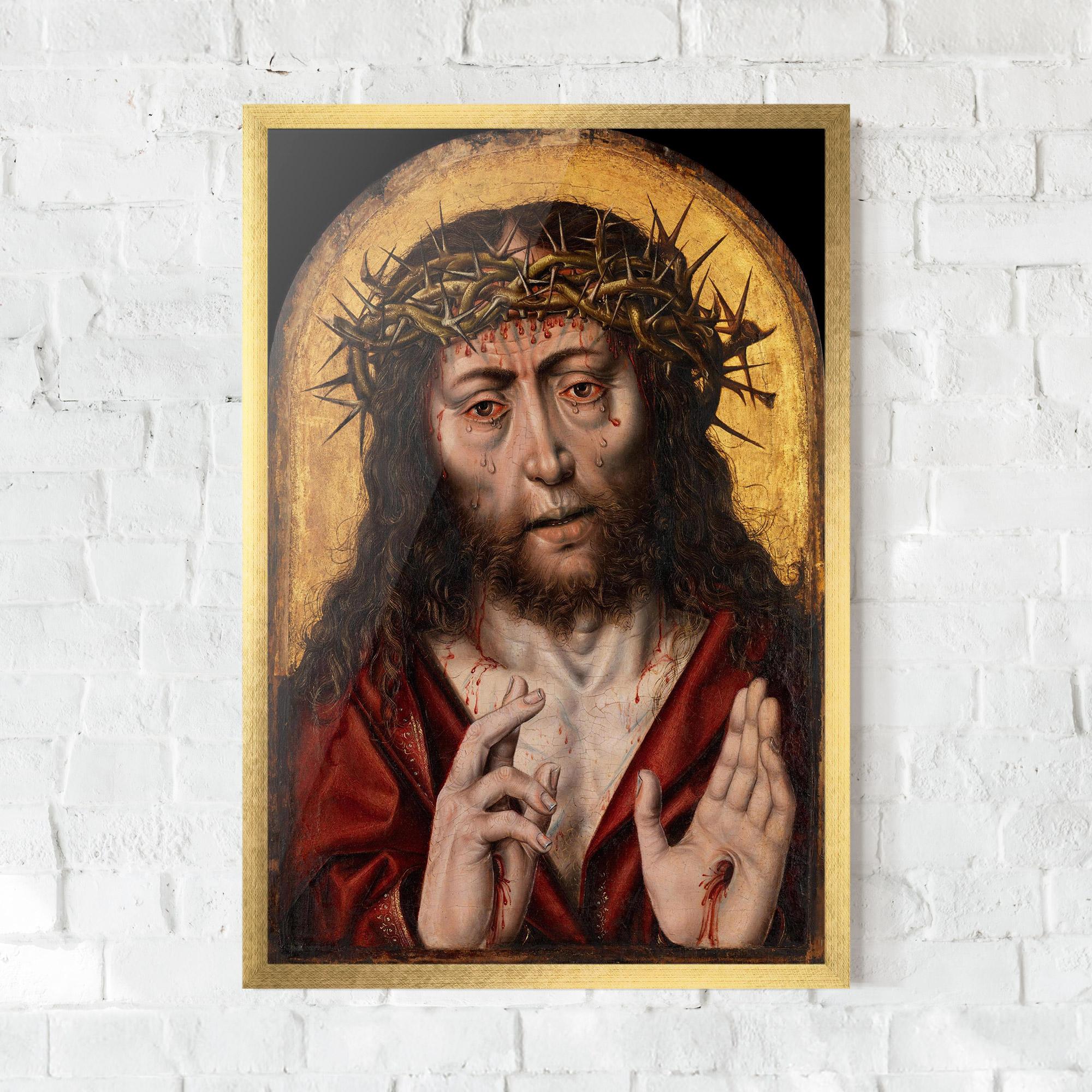 Poster Înrămat Blood Hand Jesus mockup 0