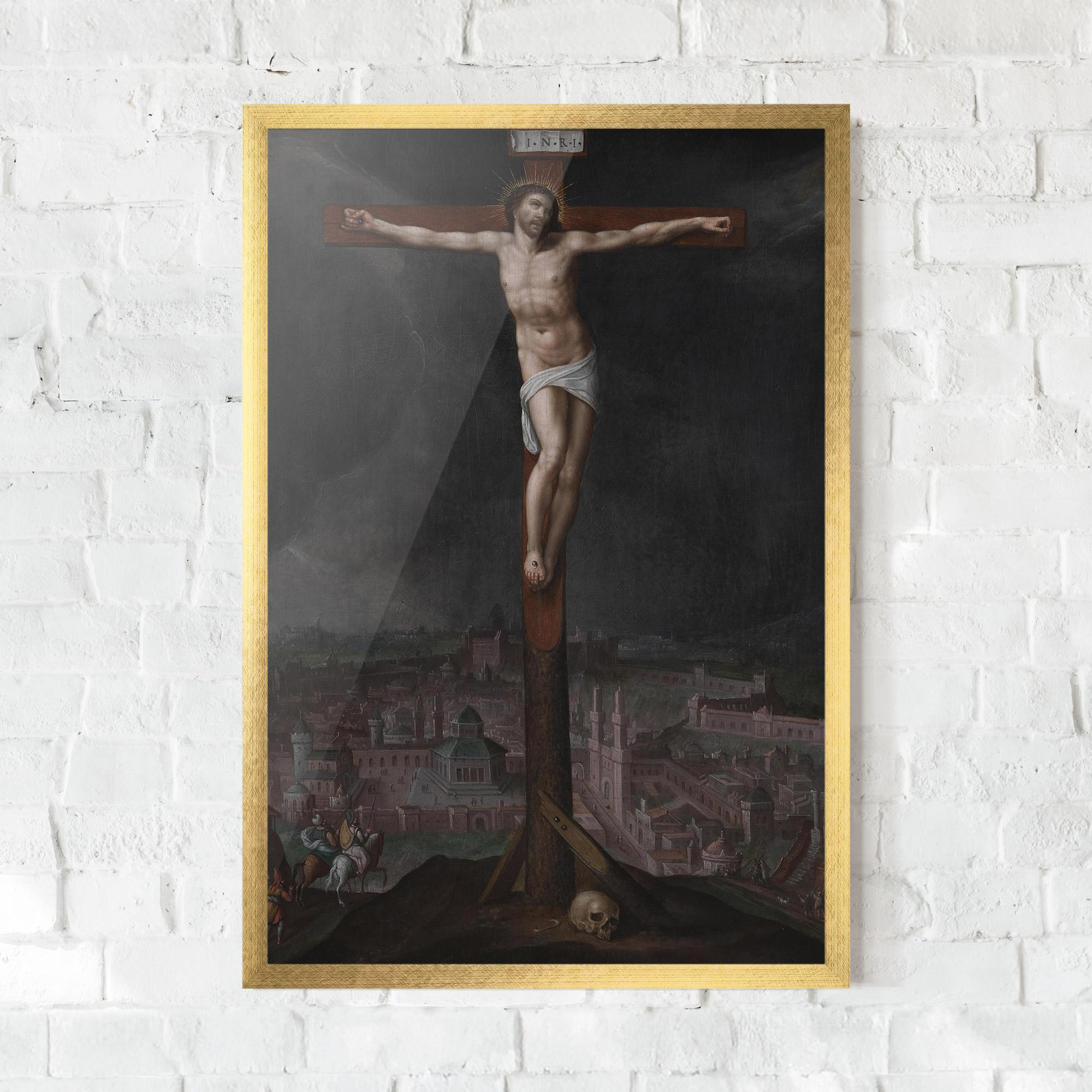 Poster Înrămat Dark Cloud Jesus mockup 0