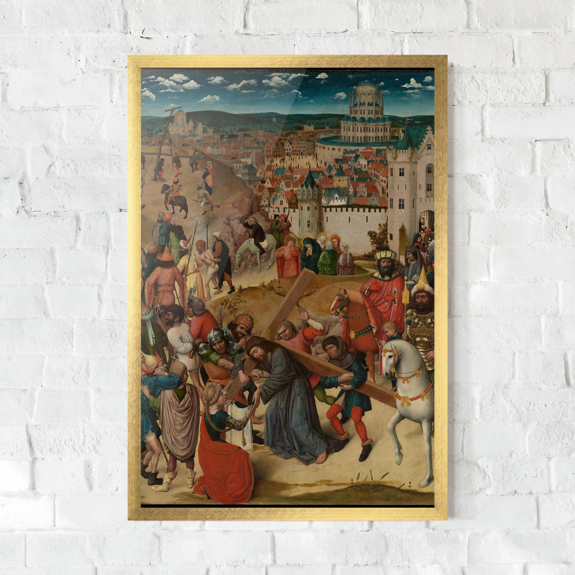 Poster Înrămat People Holding Cross mockup 0