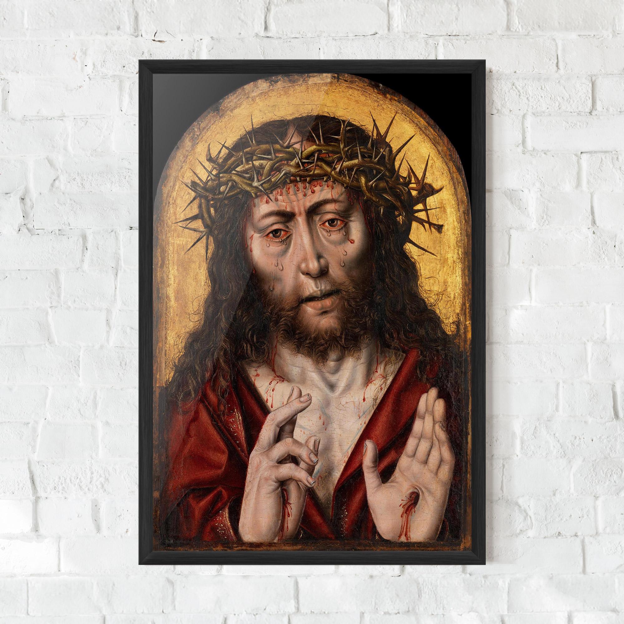 Poster Înrămat Blood Hand Jesus mockup 0