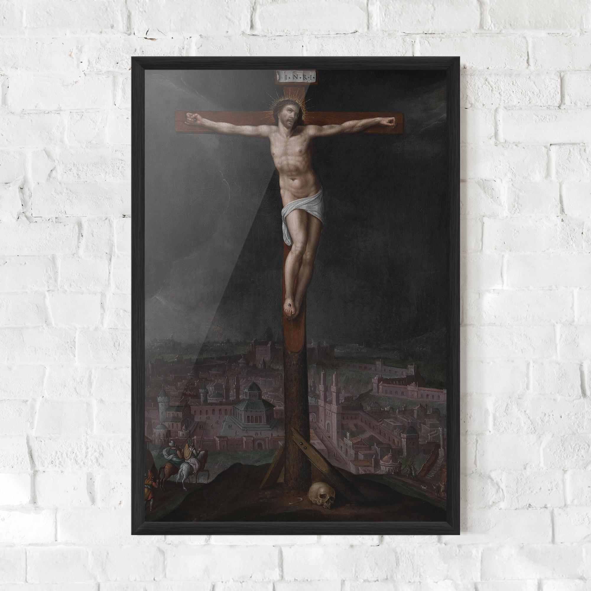 Poster Înrămat Dark Cloud Jesus mockup 0