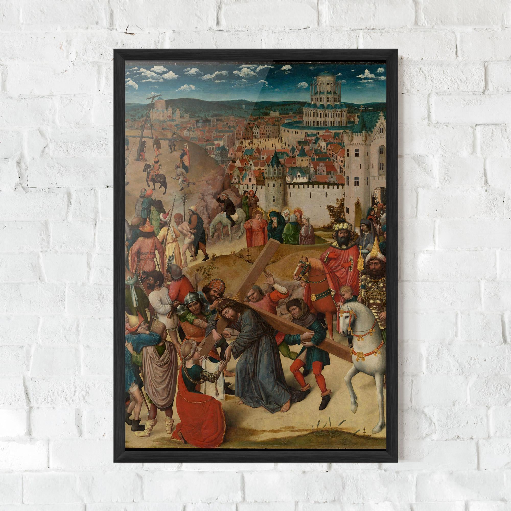 Poster Înrămat People Holding Cross mockup 0