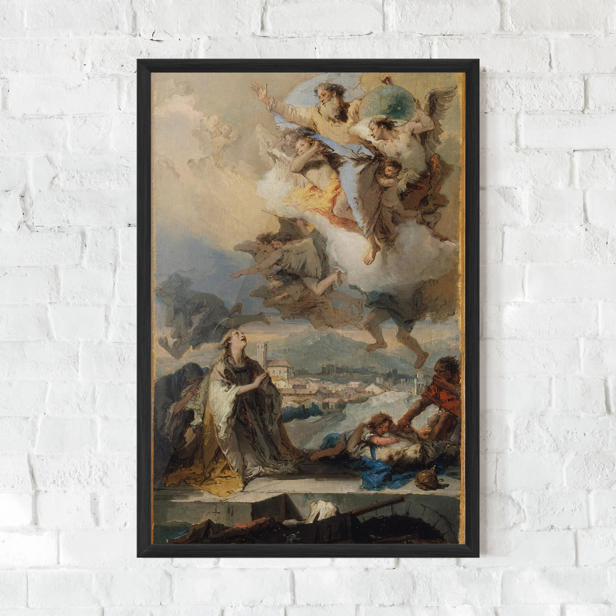 Poster Înrămat Sky Angel Art mockup 0