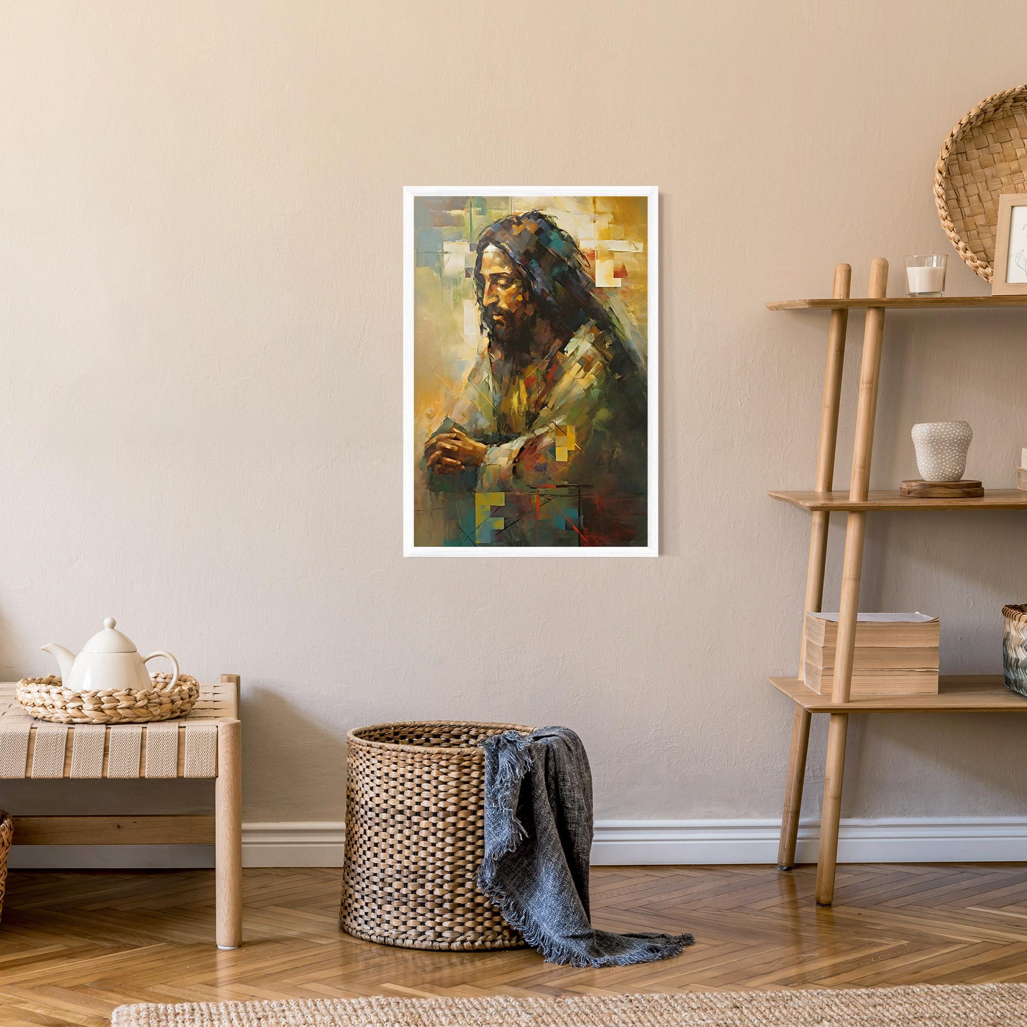 Poster Înrămat Christ Painting Art mockup 9