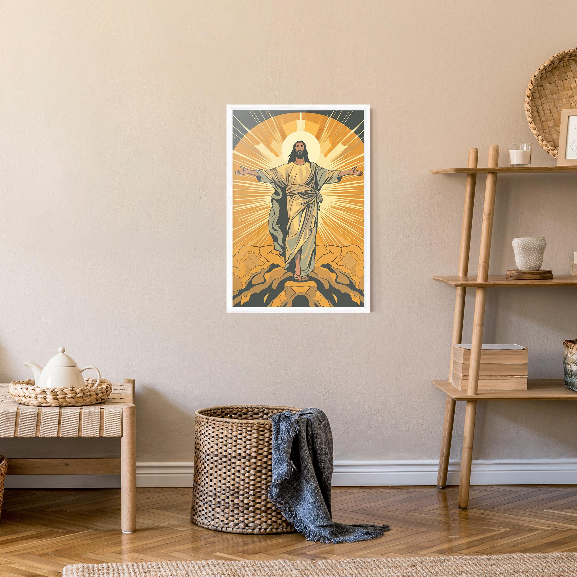 Poster Înrămat Sunset Jesus mockup 9