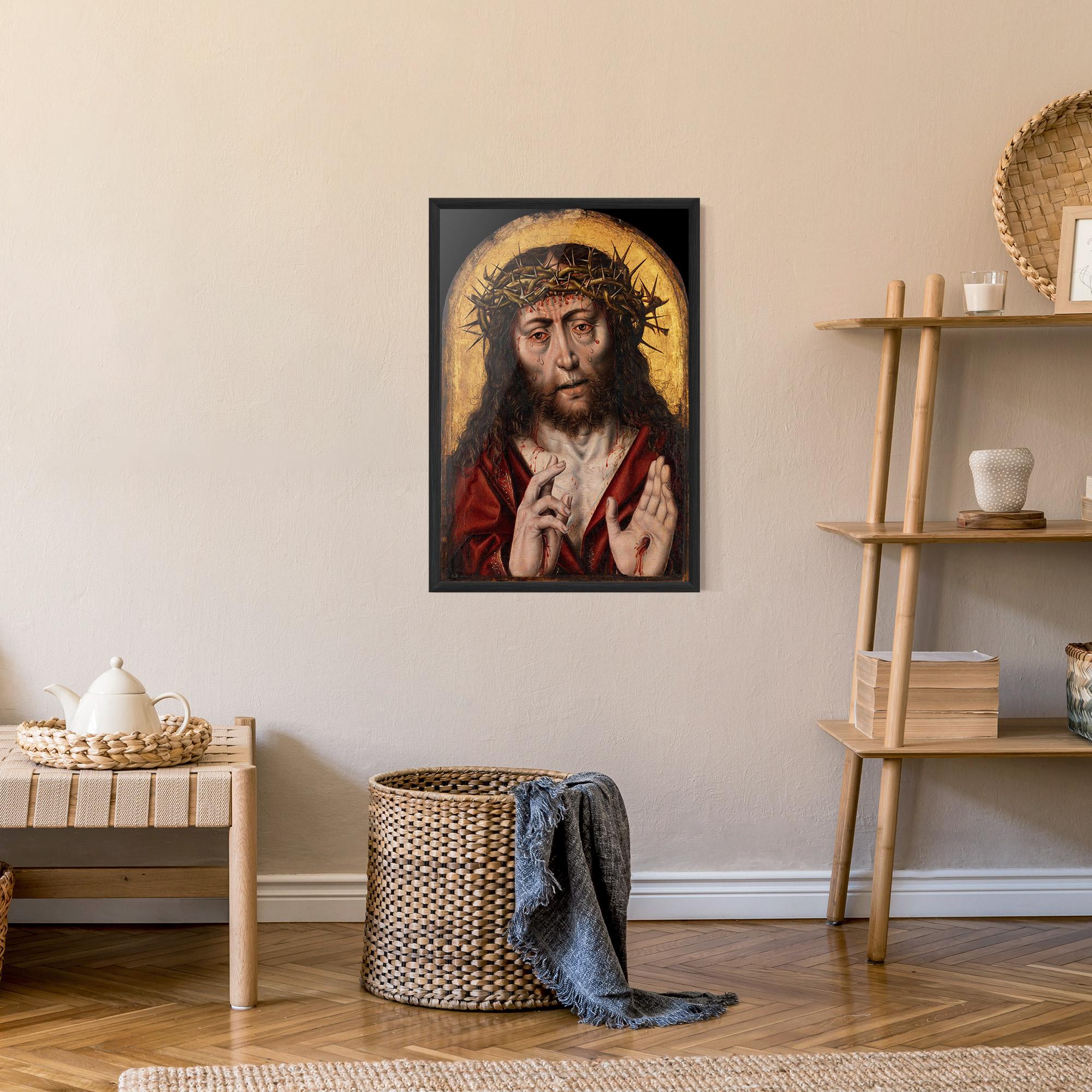 Poster Înrămat Blood Hand Jesus mockup 9