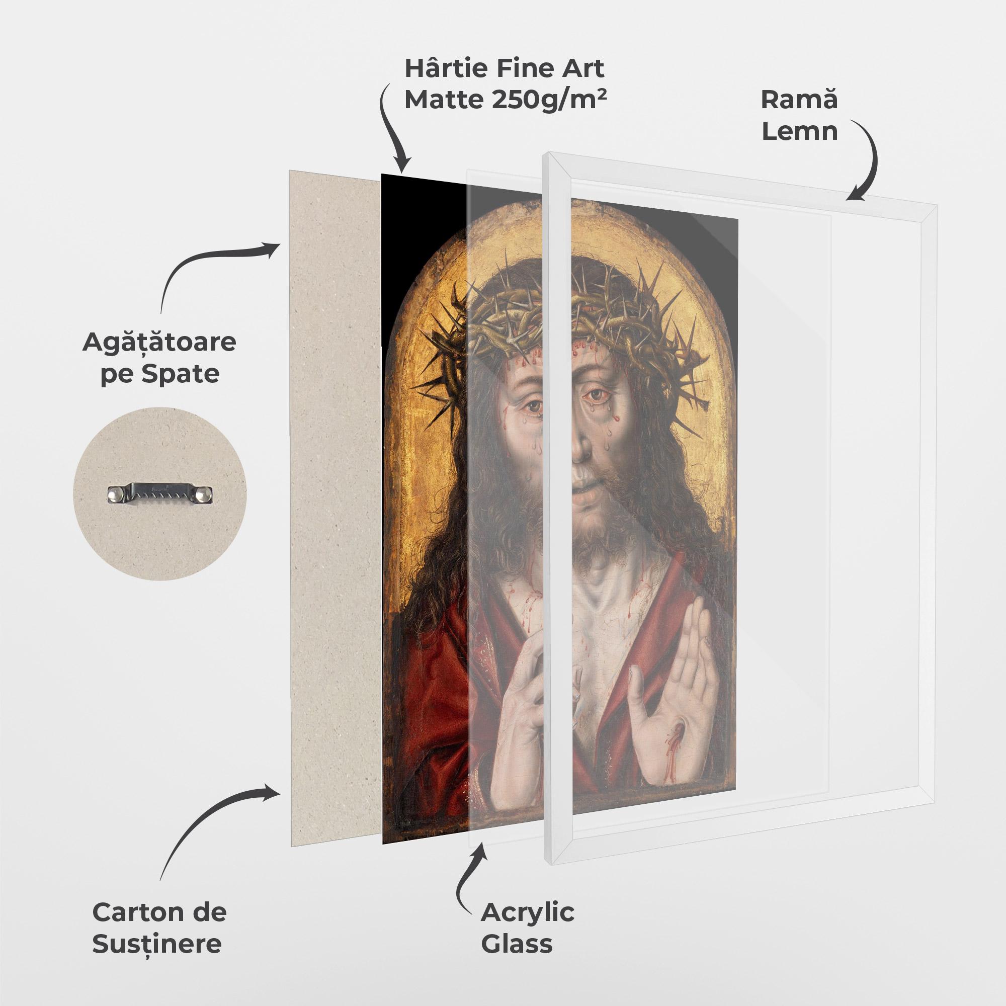 Poster Înrămat Blood Hand Jesus mockup 1