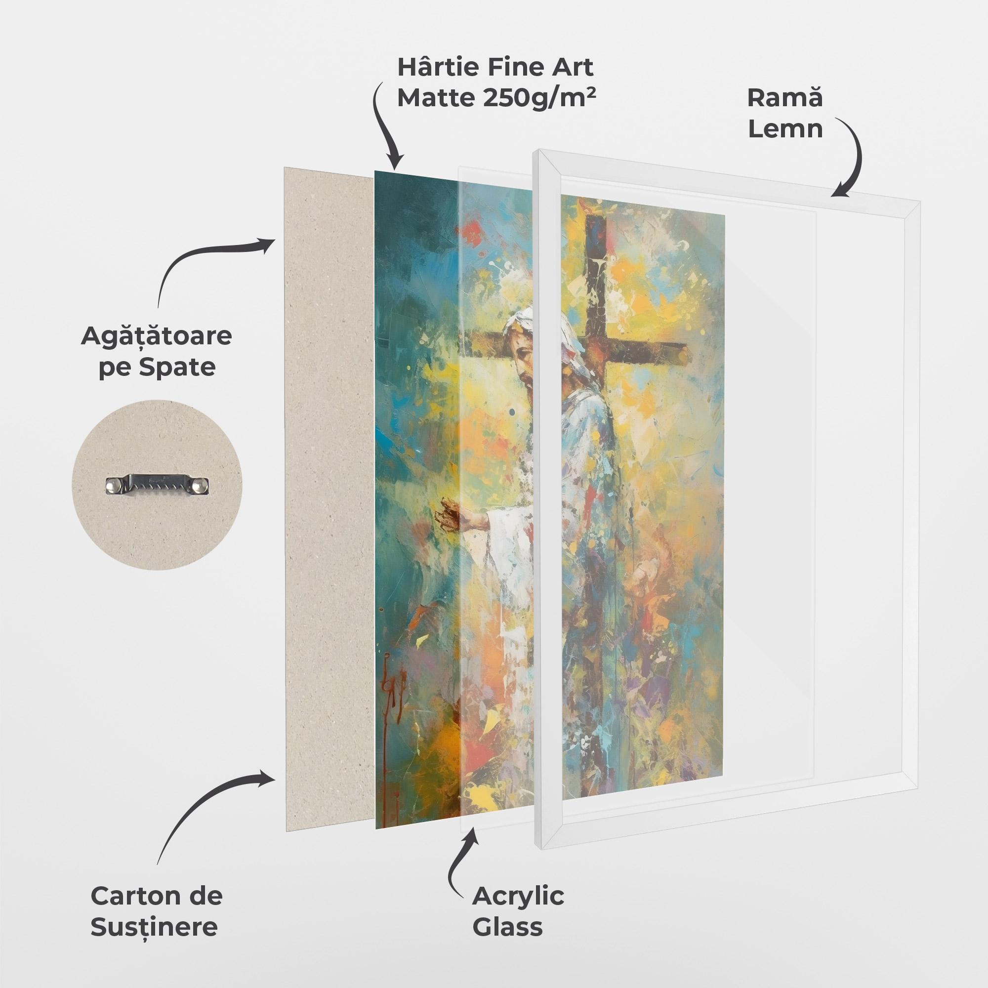 Poster Înrămat Christ Art Painting mockup 1