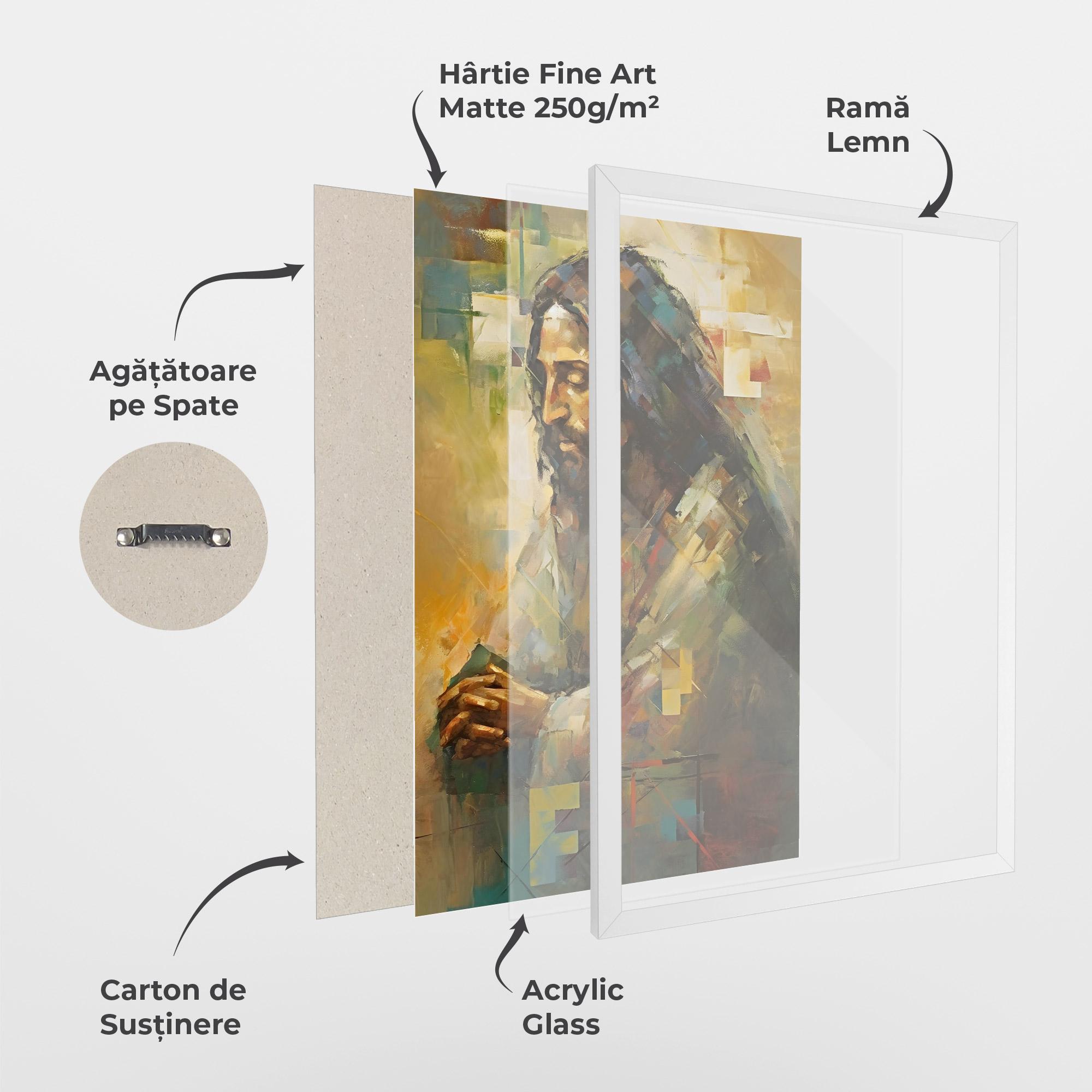 Poster Înrămat Christ Painting Art mockup 1