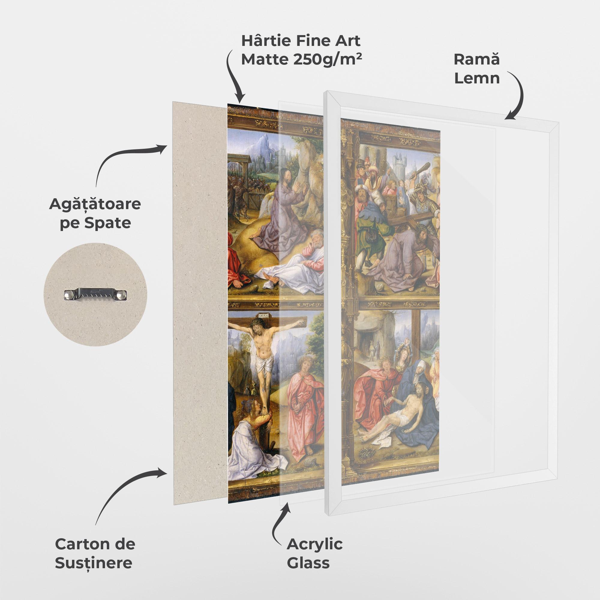 Poster Înrămat Gold Window View mockup 1