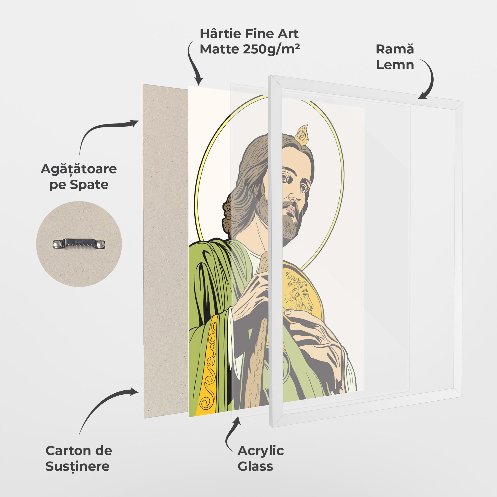Poster Înrămat Green Jesus mockup 1