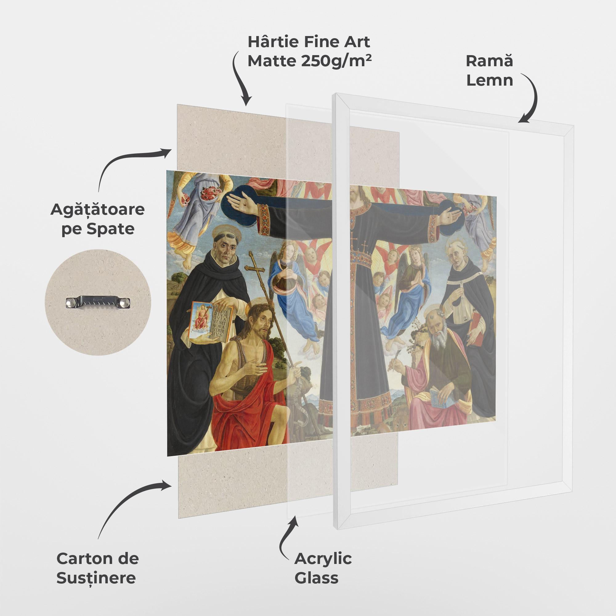 Poster Înrămat Open Divine Arms mockup 1