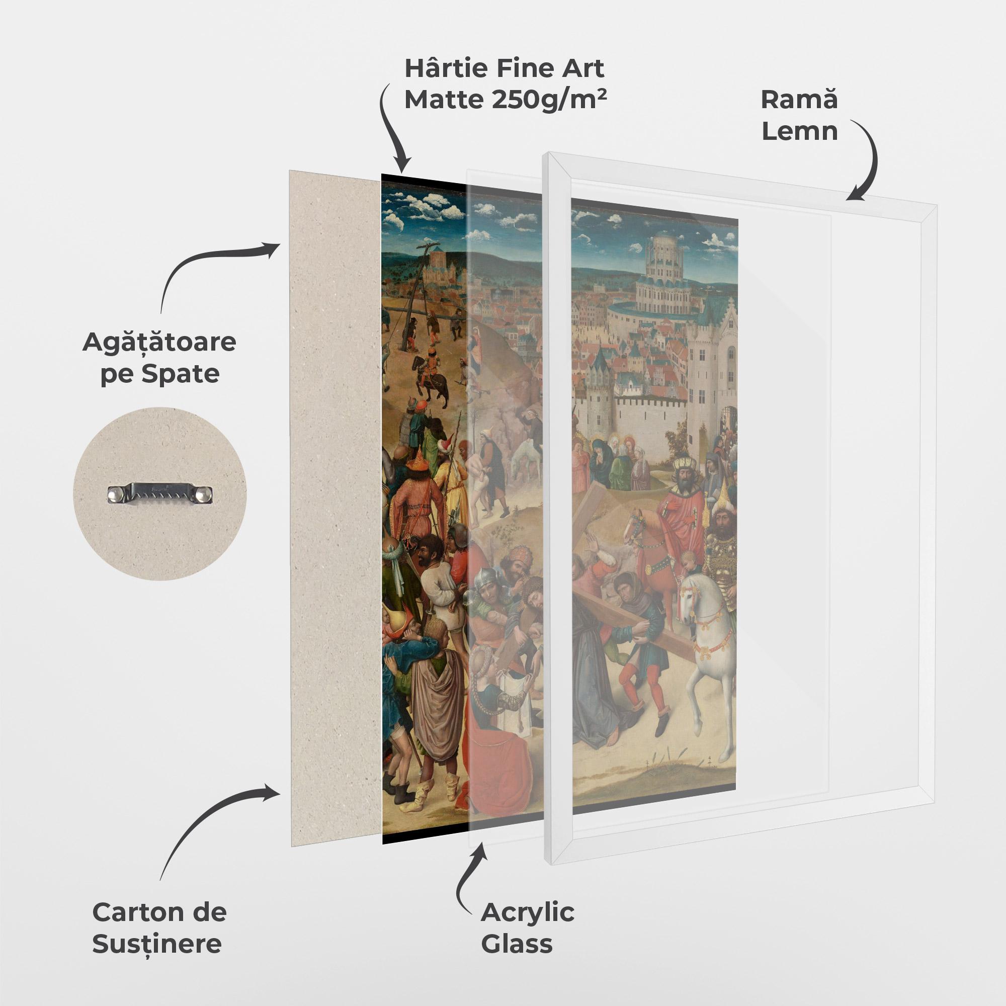 Poster Înrămat People Holding Cross mockup 1