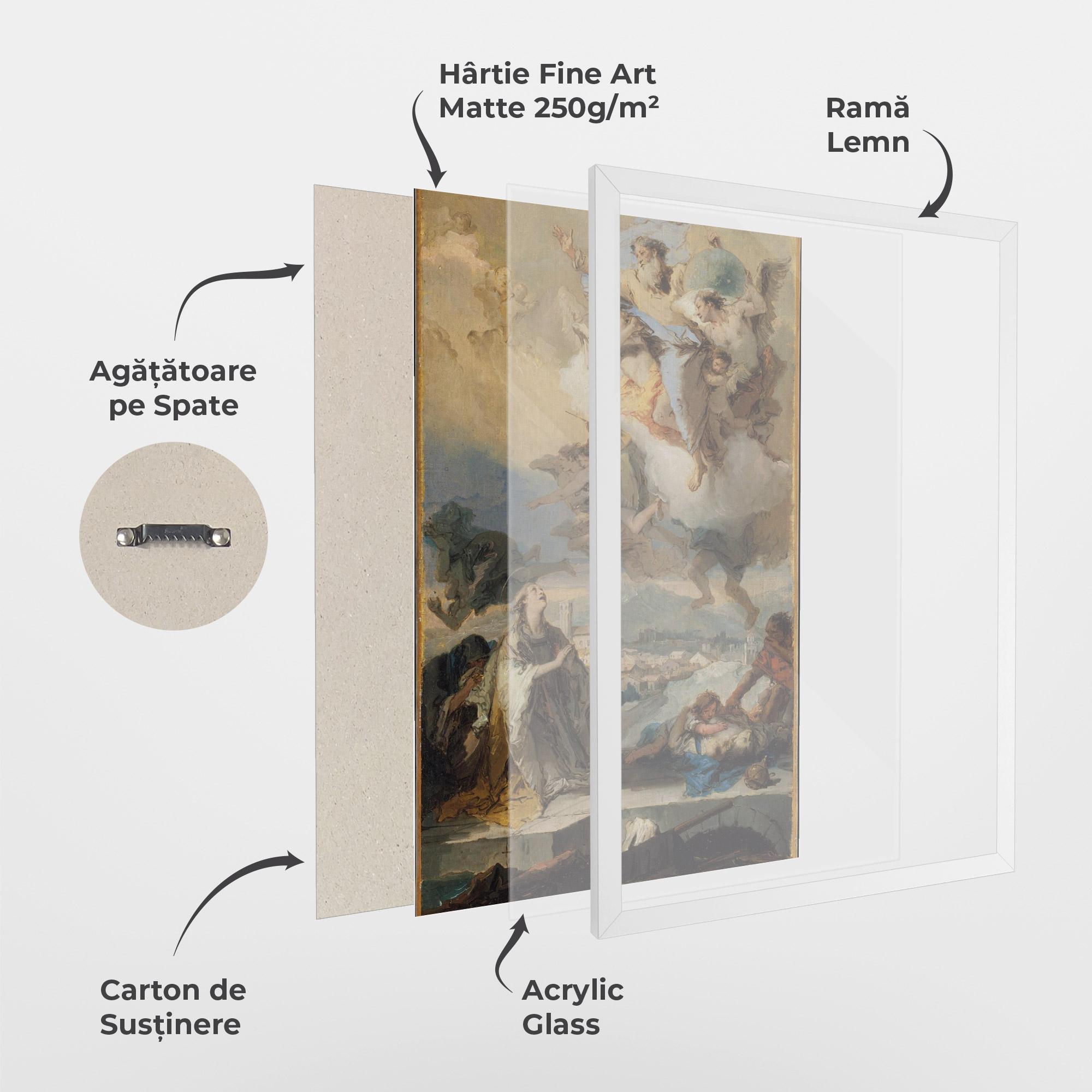 Poster Înrămat Sky Angel Art mockup 1