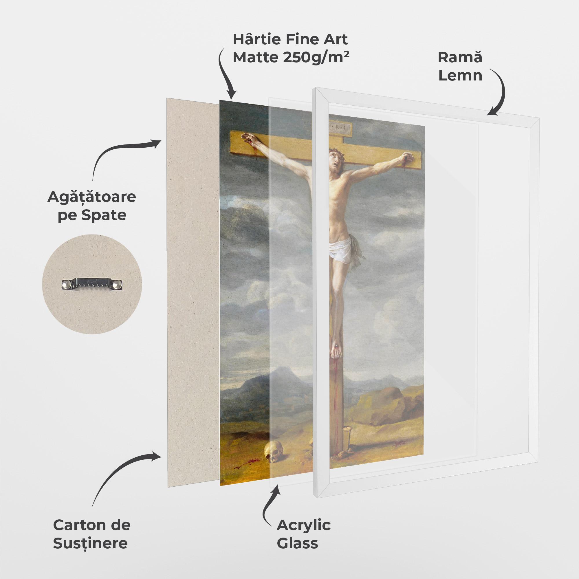 Poster Înrămat Yellow Cross mockup 1