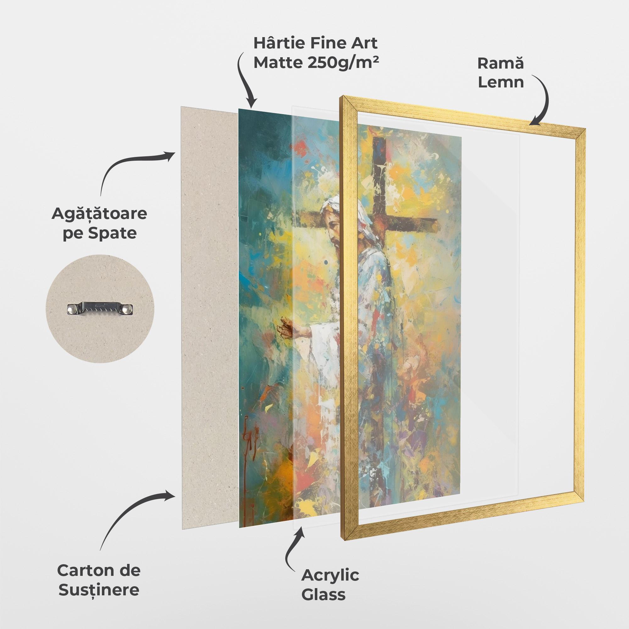 Poster Înrămat Christ Art Painting mockup 1