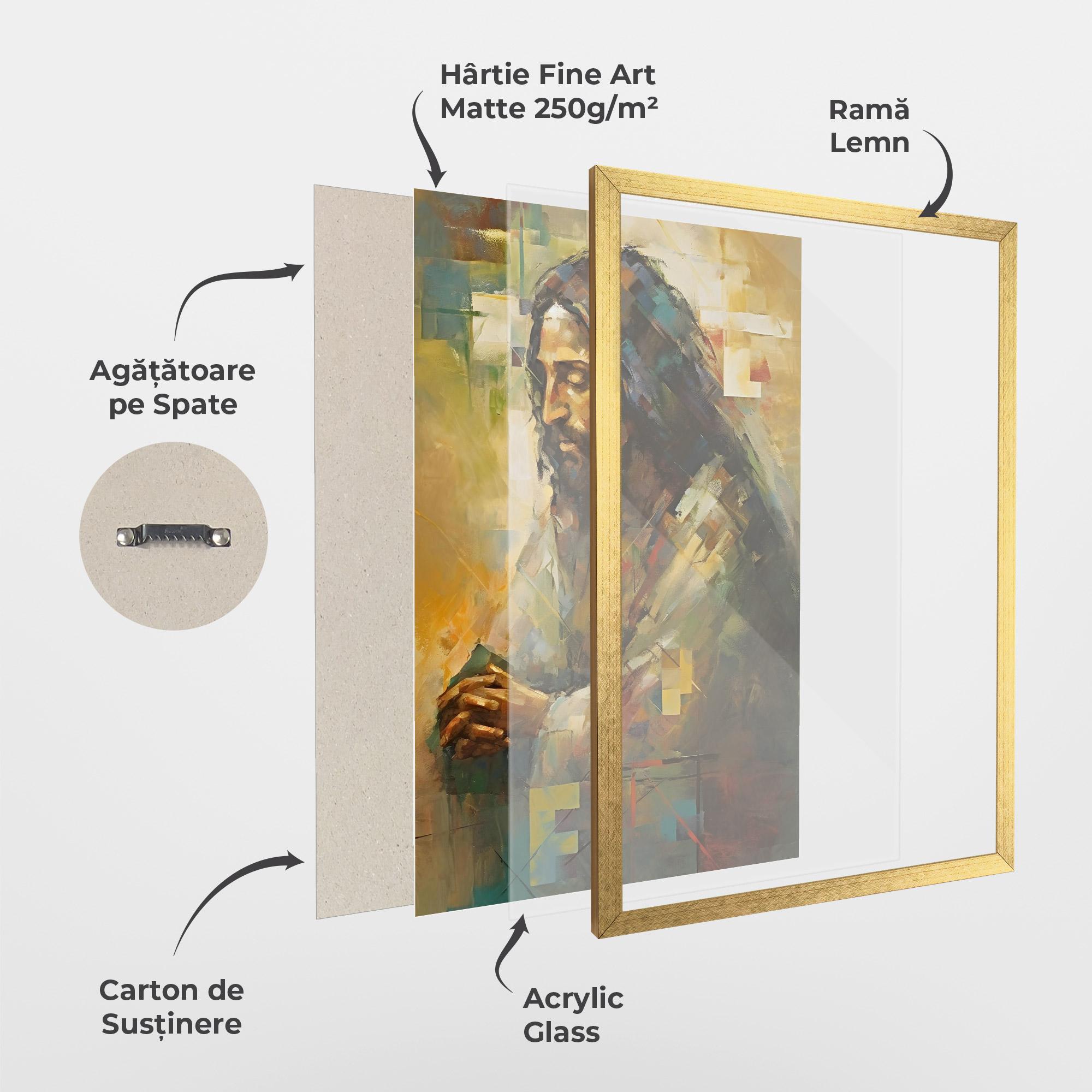 Poster Înrămat Christ Painting Art mockup 1